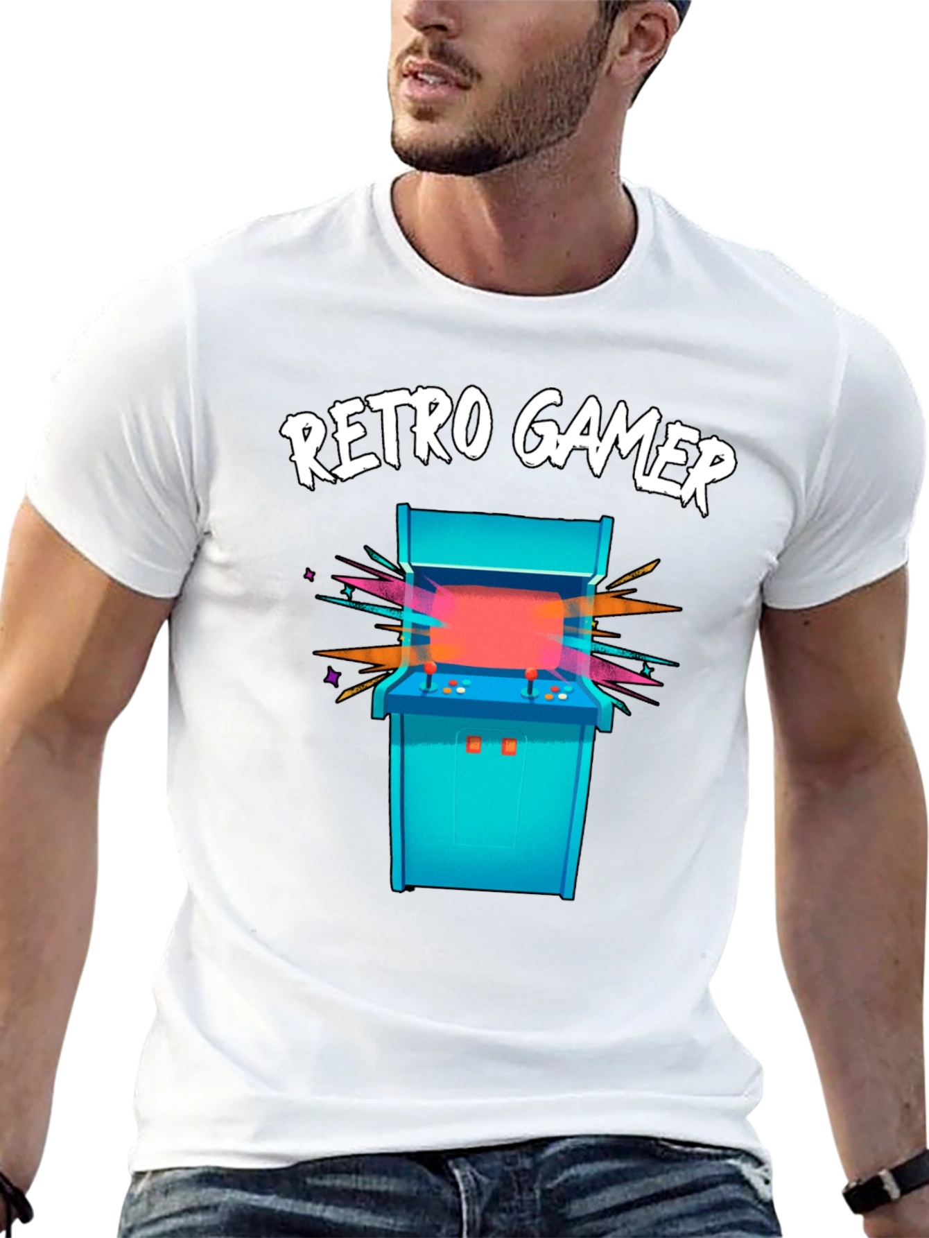 Retro Gamer Arcade T-Shirt - Black