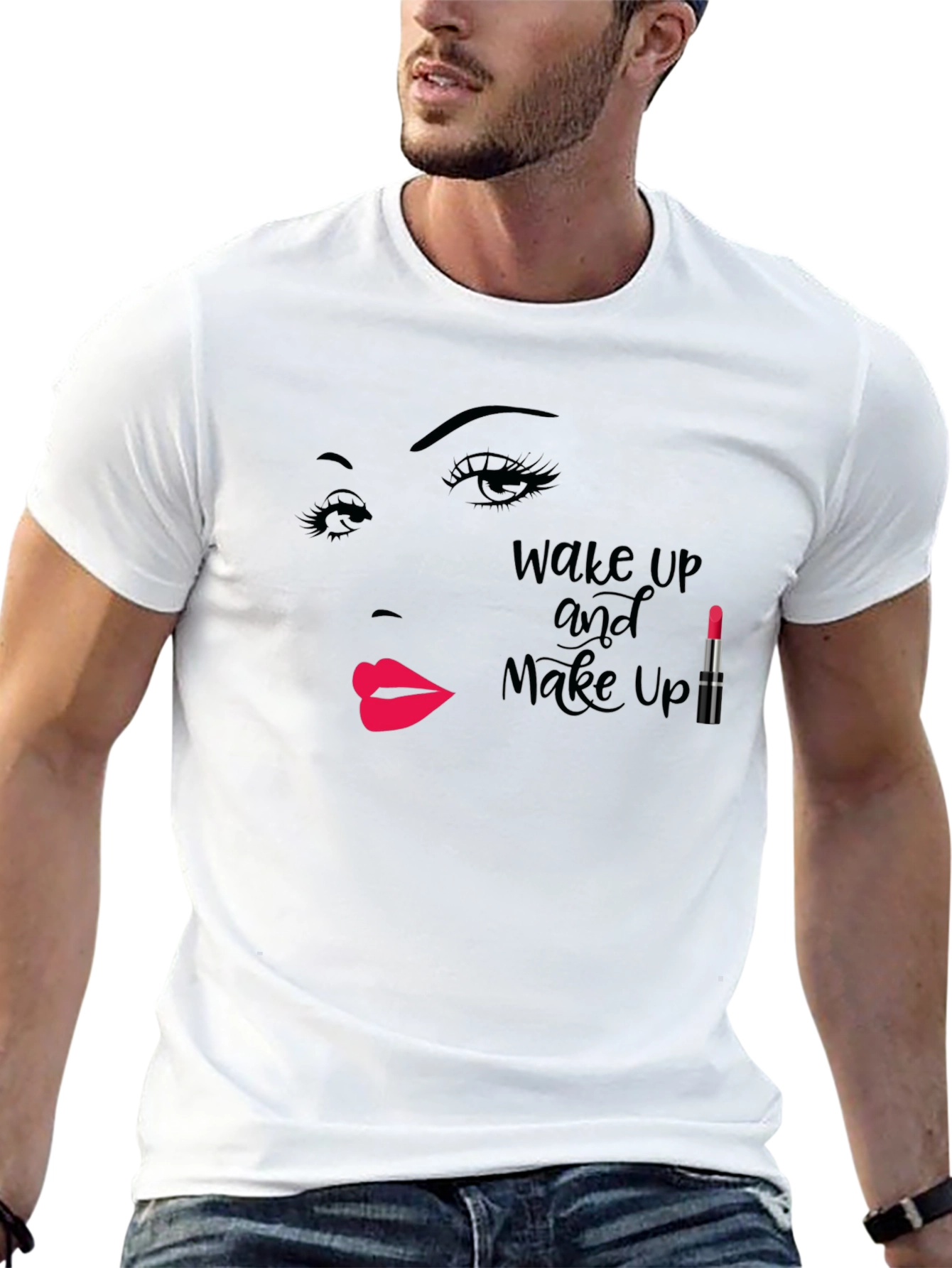 Wake Up Makeup T-Shirt - Beauty Fashion Tee