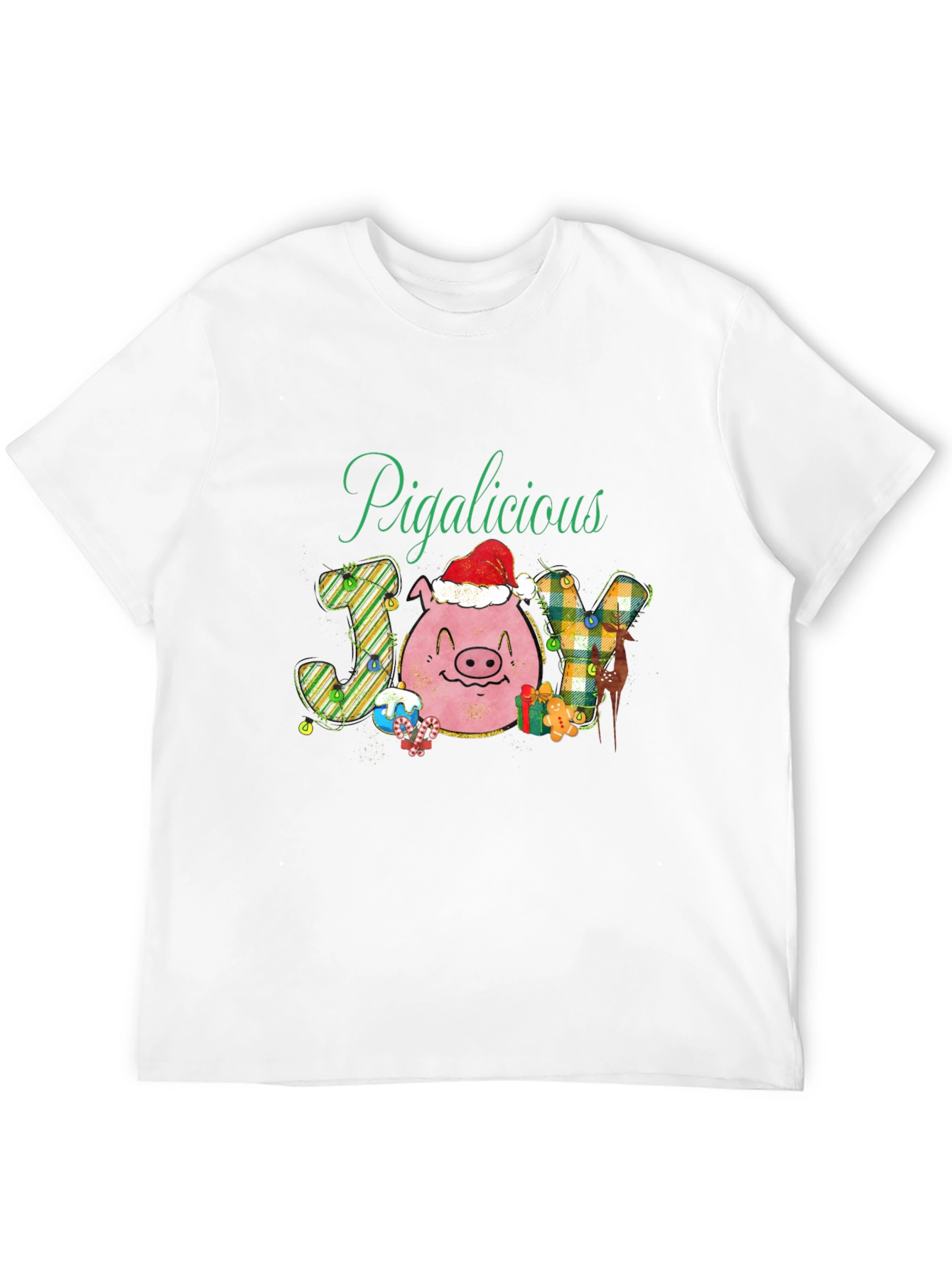 Pigalicious Joy Christmas T-Shirt
