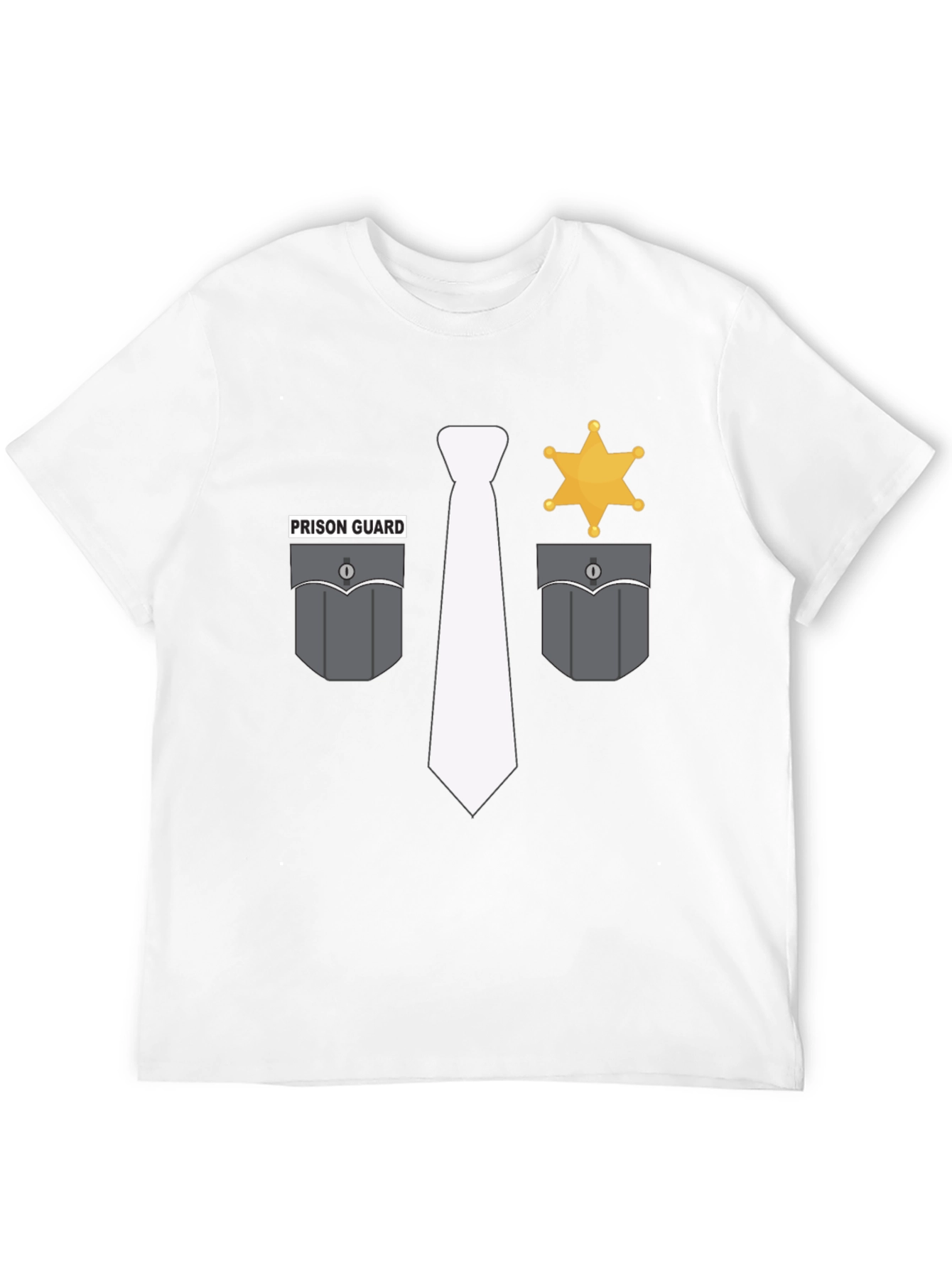 Prison Guard Costume Tee - Novelty Shirt
