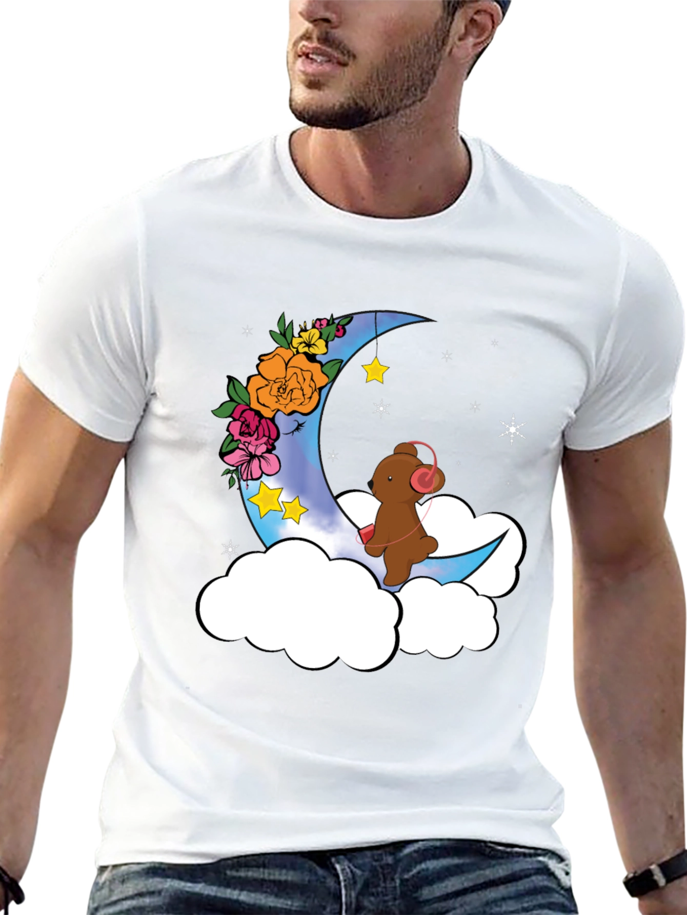 Moon Bear T-Shirt - Whimsical Graphic Tee