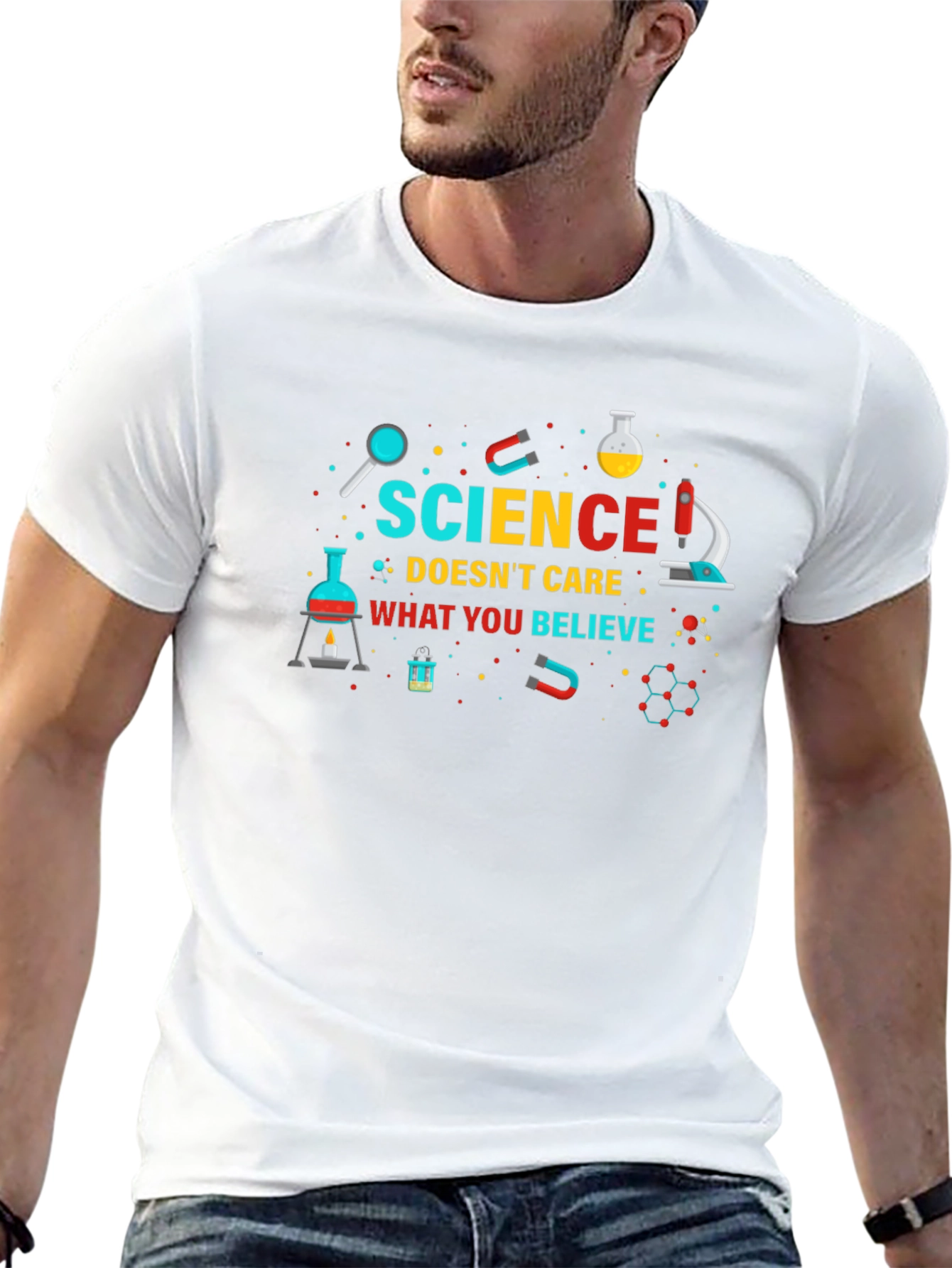 Science Doesnt Care Mens Black T-Shirt
