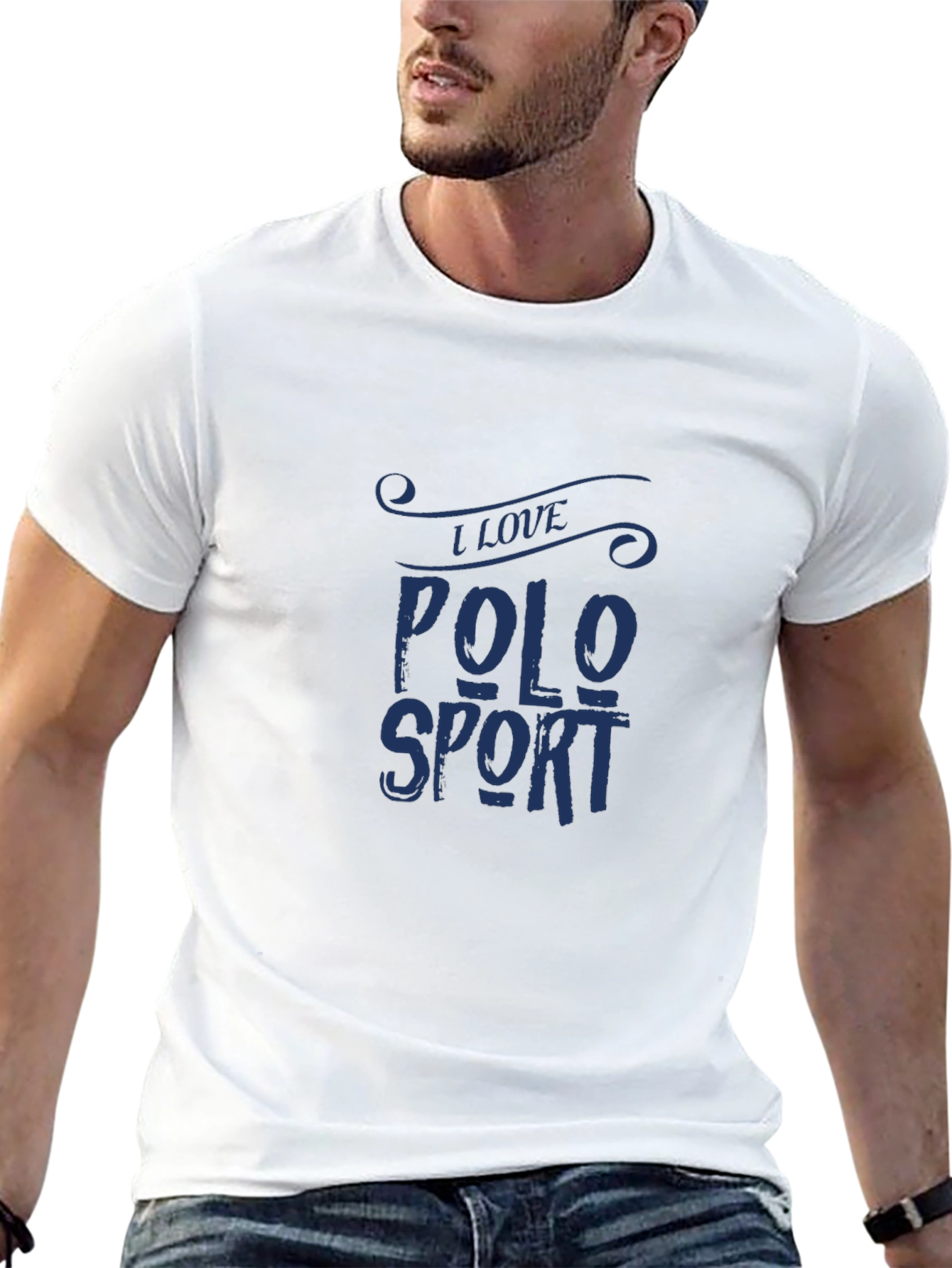 I Love Polo Sport Black T-Shirt