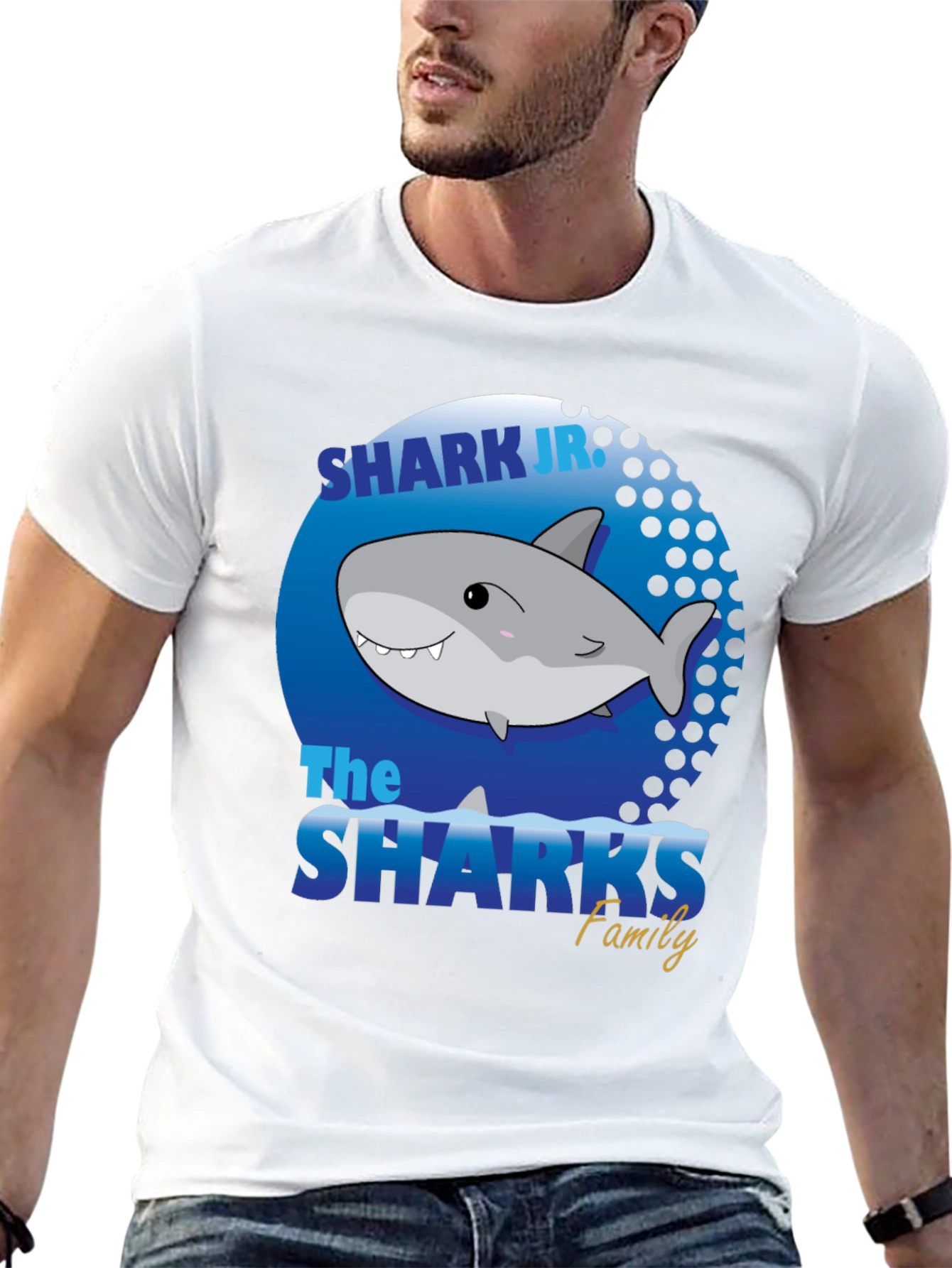 Shark Jr Family T-Shirt - Fun Graphic Tee