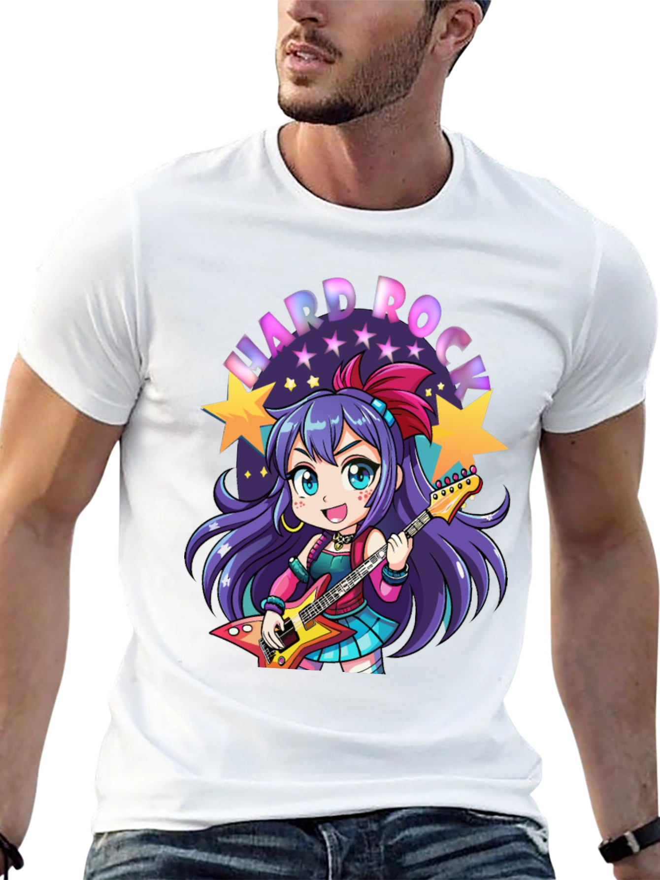 Hard Rock Anime Girl T-Shirt