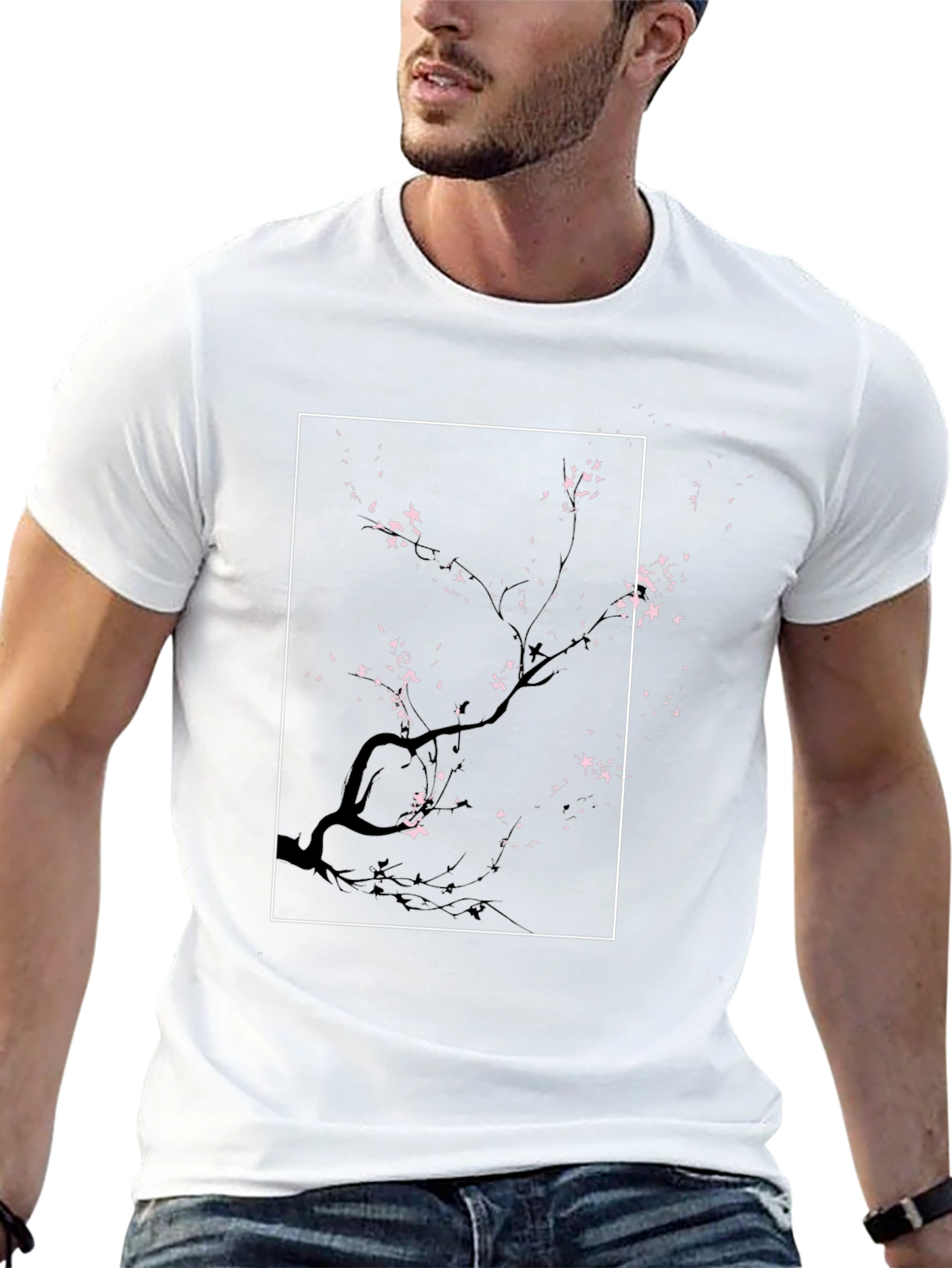 Sakura Tree Graphic Tee - Modern Japanese Style