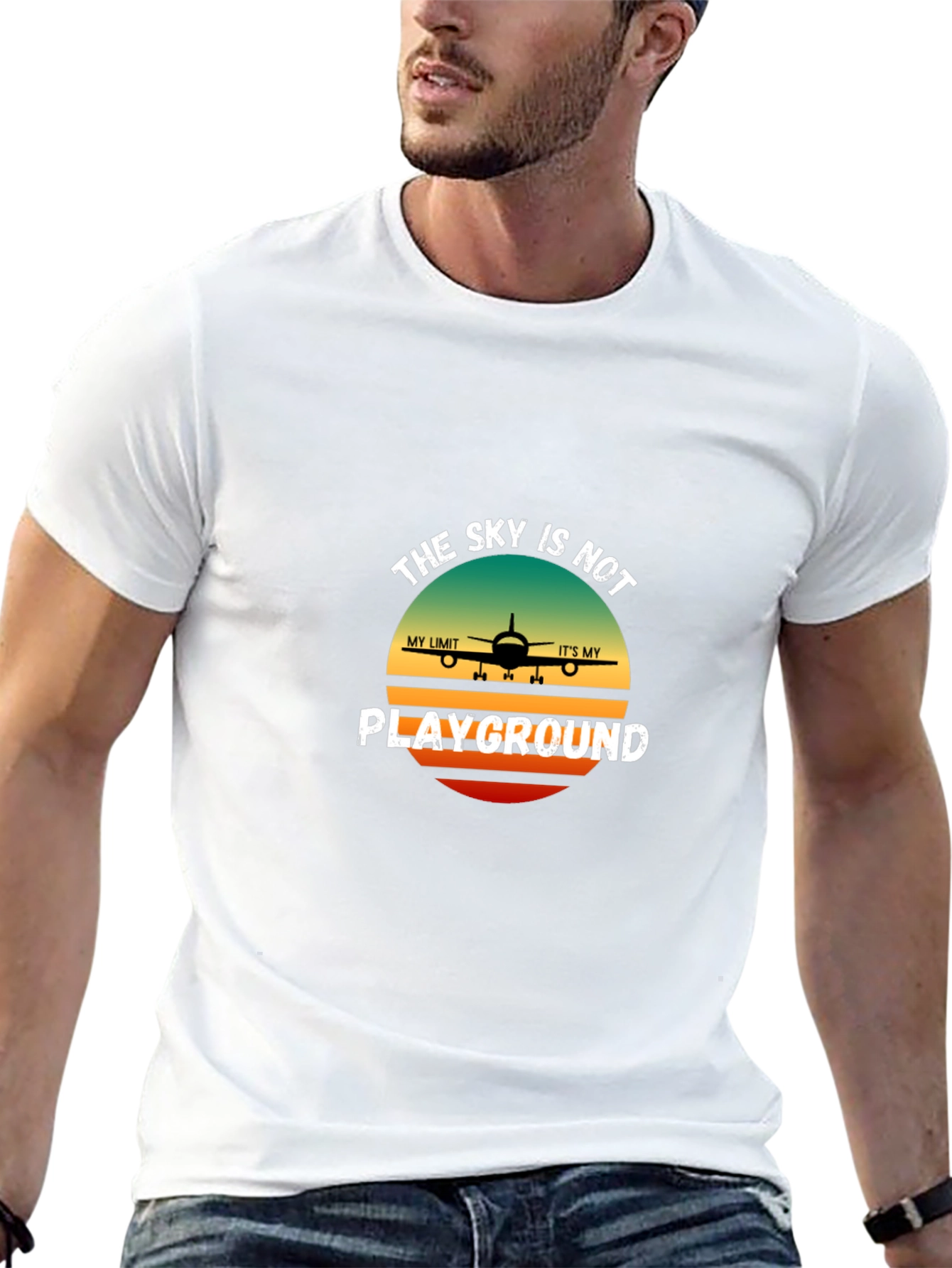 The Sky Is Not My Playground T-Shirt Pilot Aviation