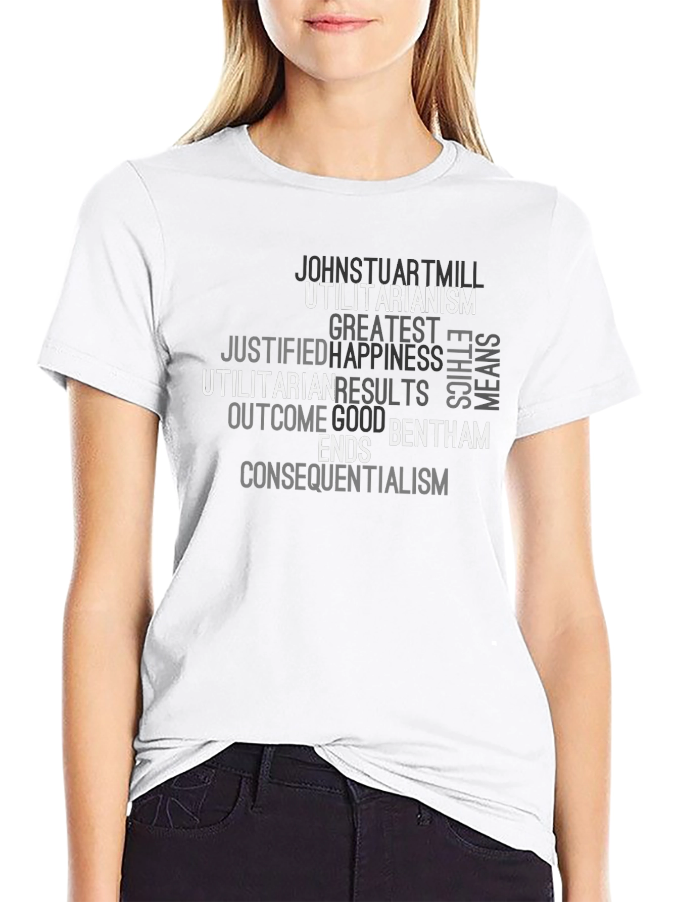 Utilitarianism Word Cloud T-Shirt