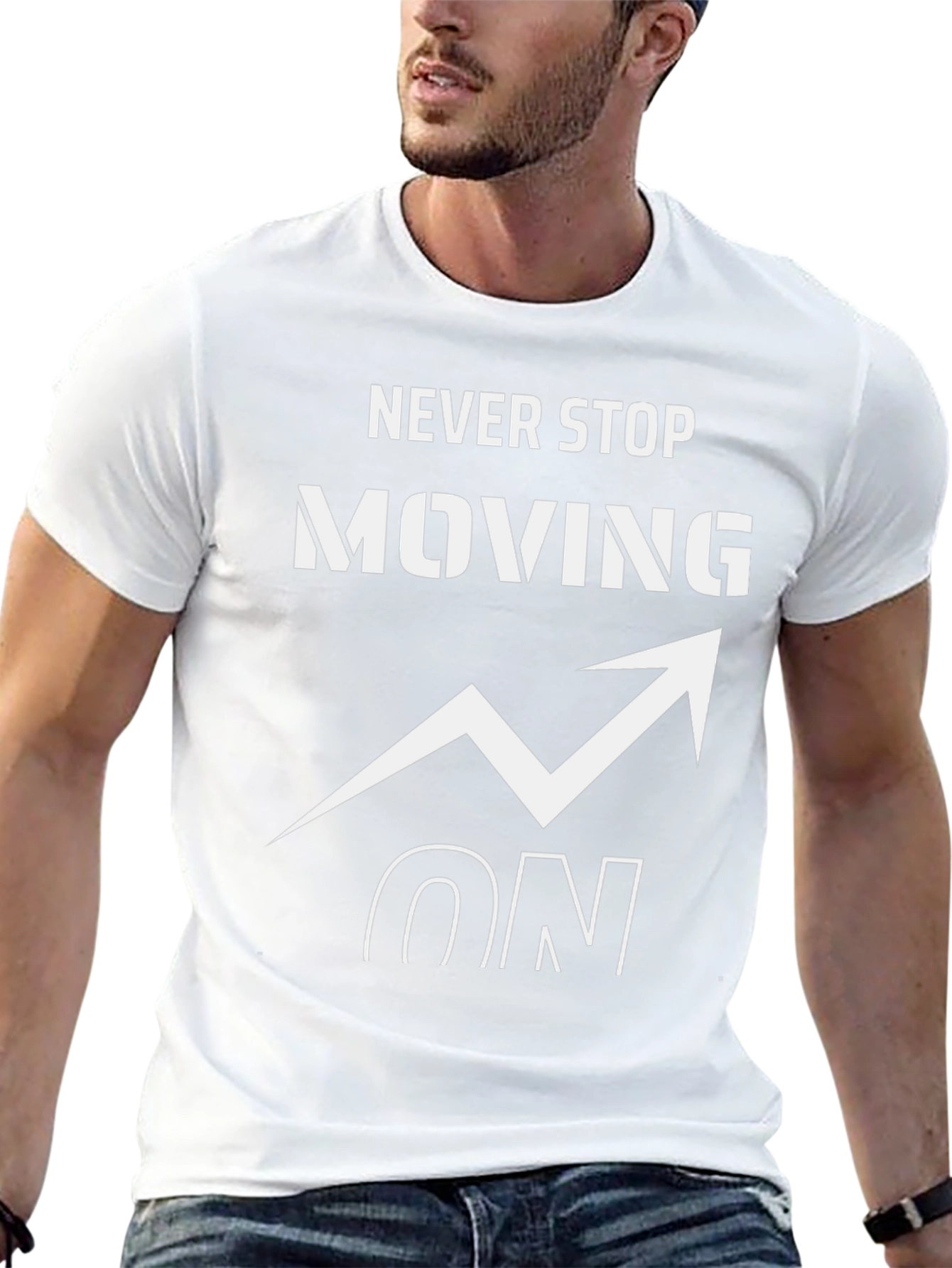 Never Stop Moving On Graphic T-Shirt