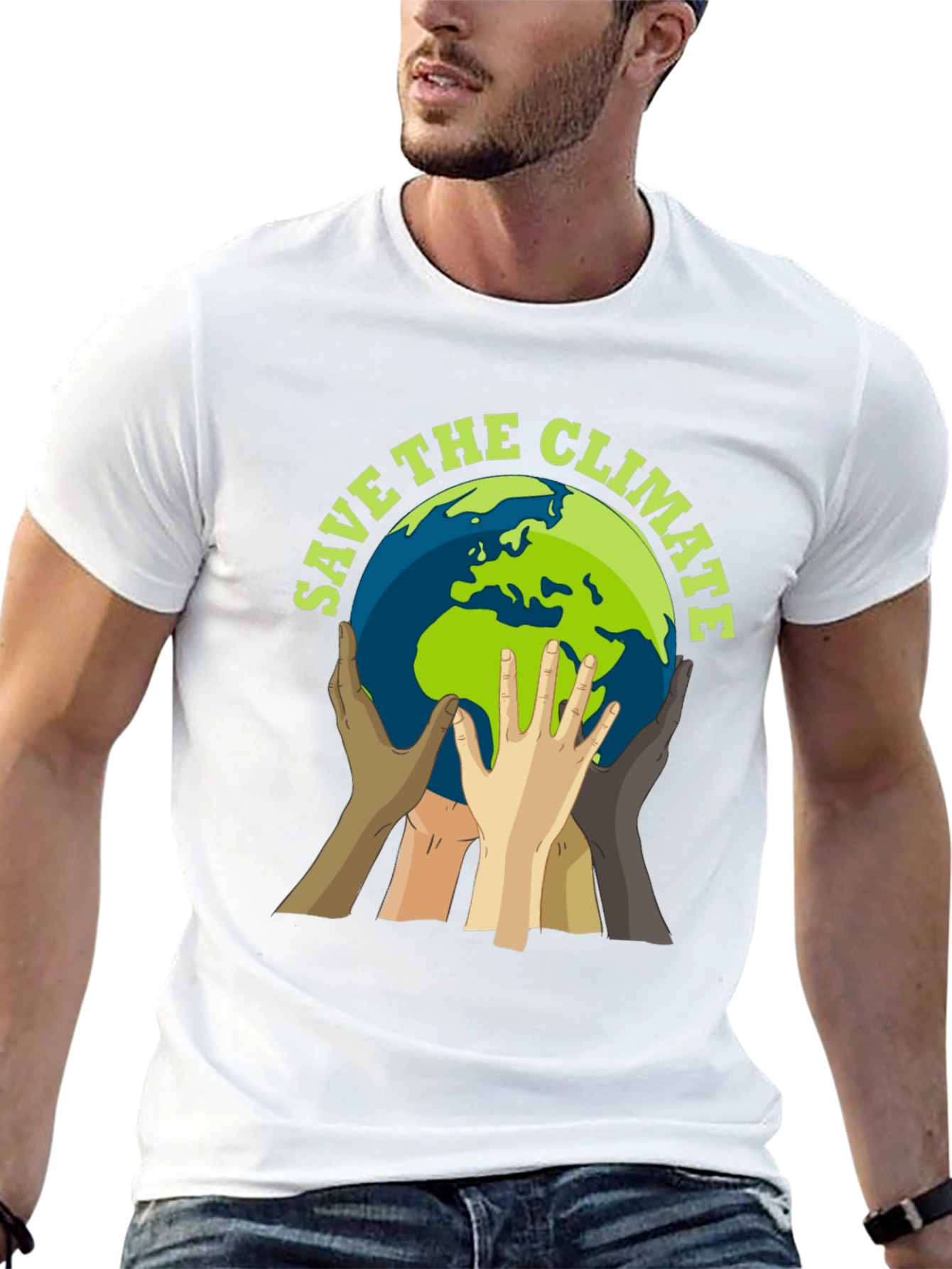 Save the Climate T-Shirt - Global Unity Design