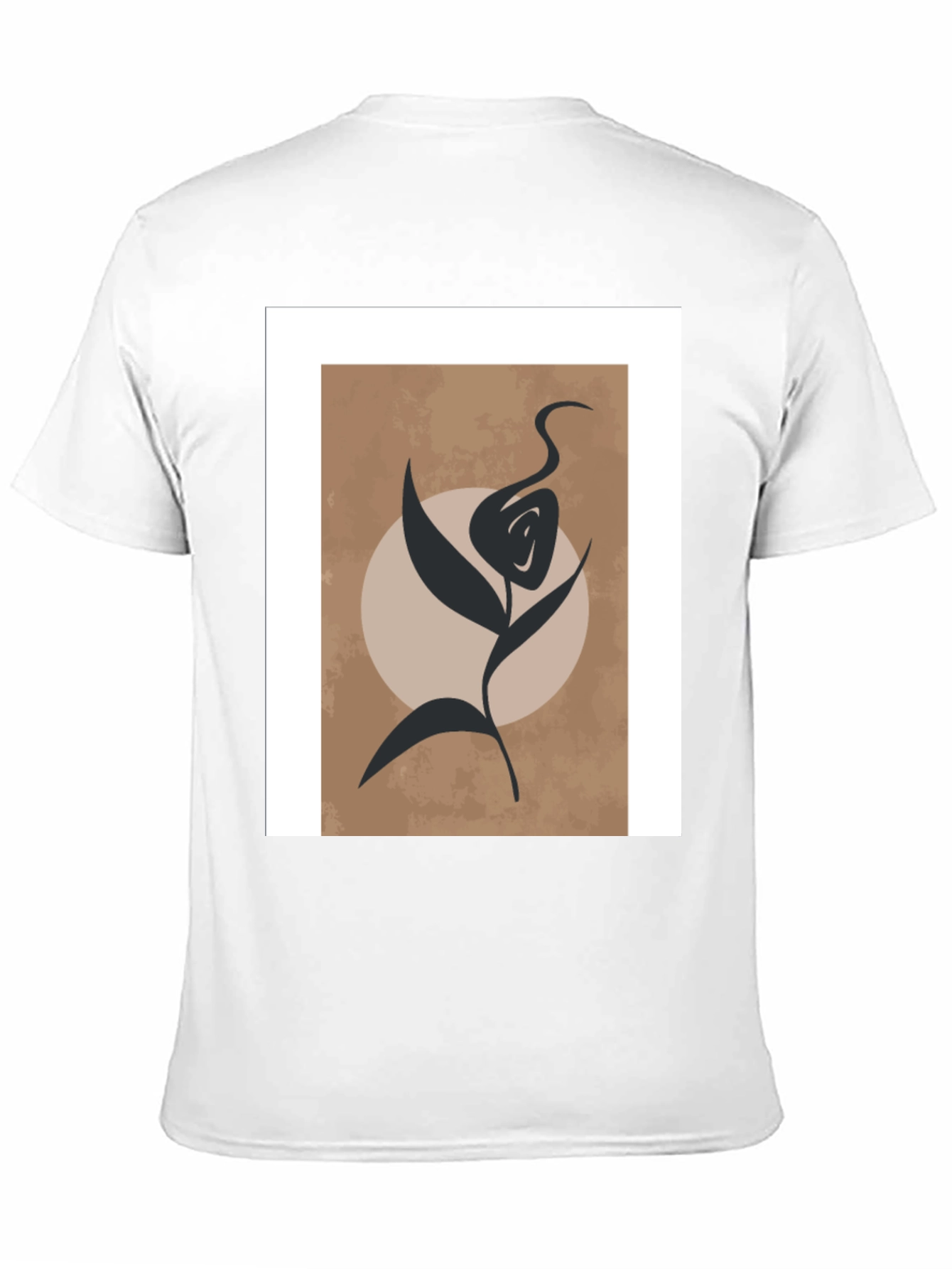 Abstract Floral Graphic Tee - Modern Art Shirt