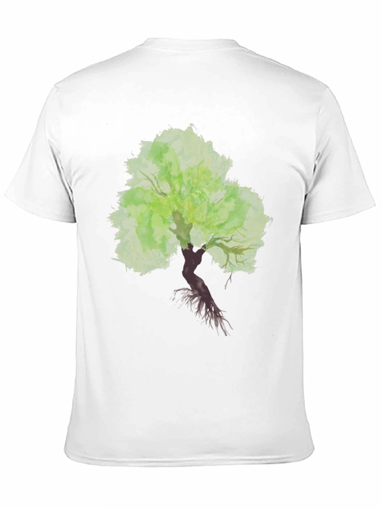 Bonsai Tree Graphic Tee - Black Cotton Blend