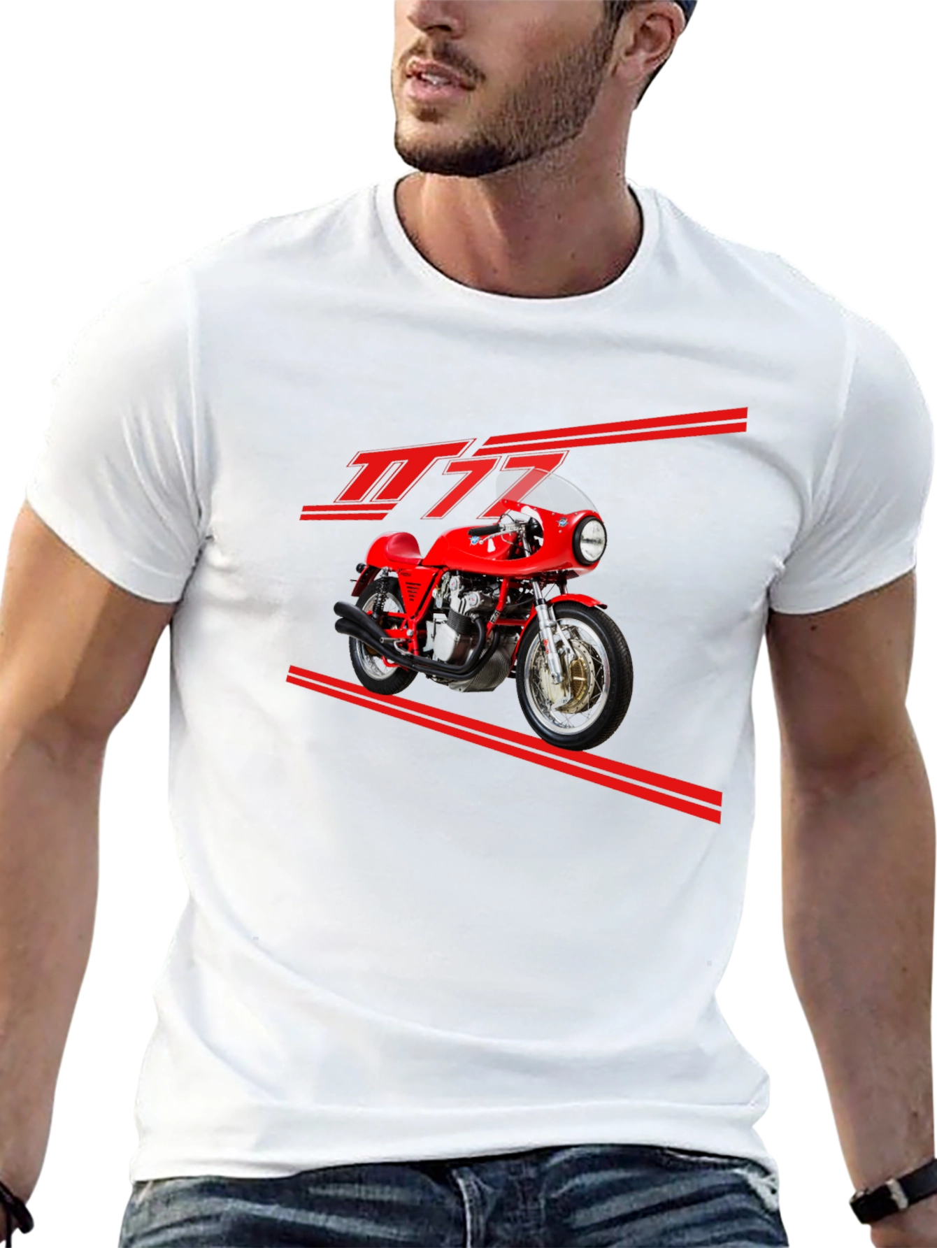 Motorcycle T-Shirt - Sleek Automotive Design