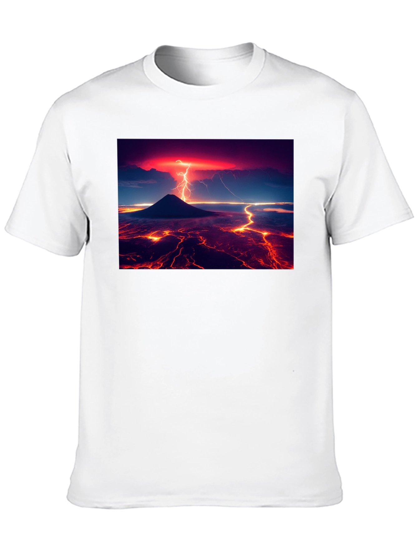 Lava Lightning Black T-Shirt