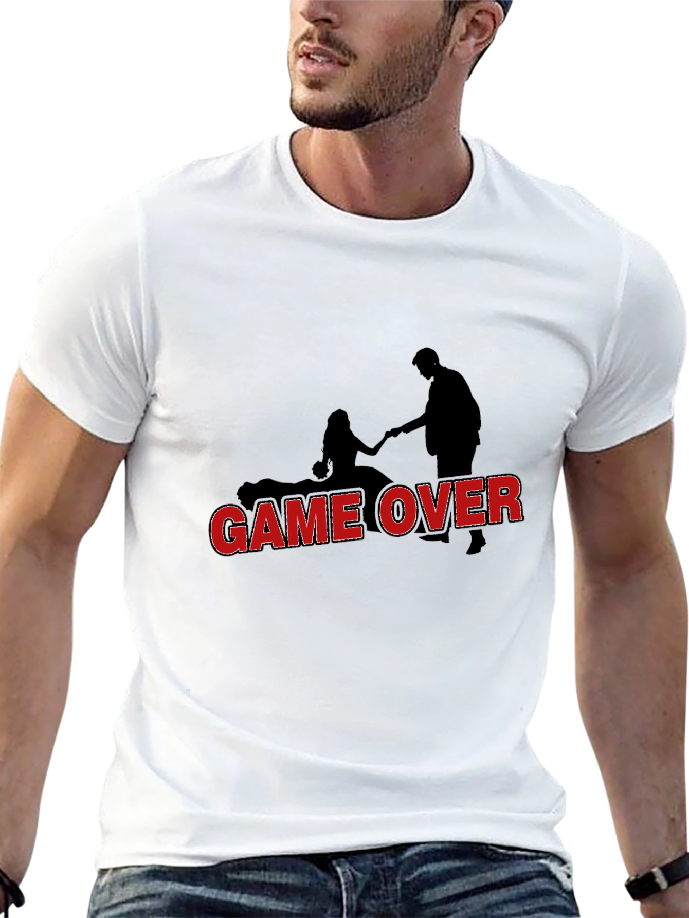 Game Over Marriage Humor Graphic Tee