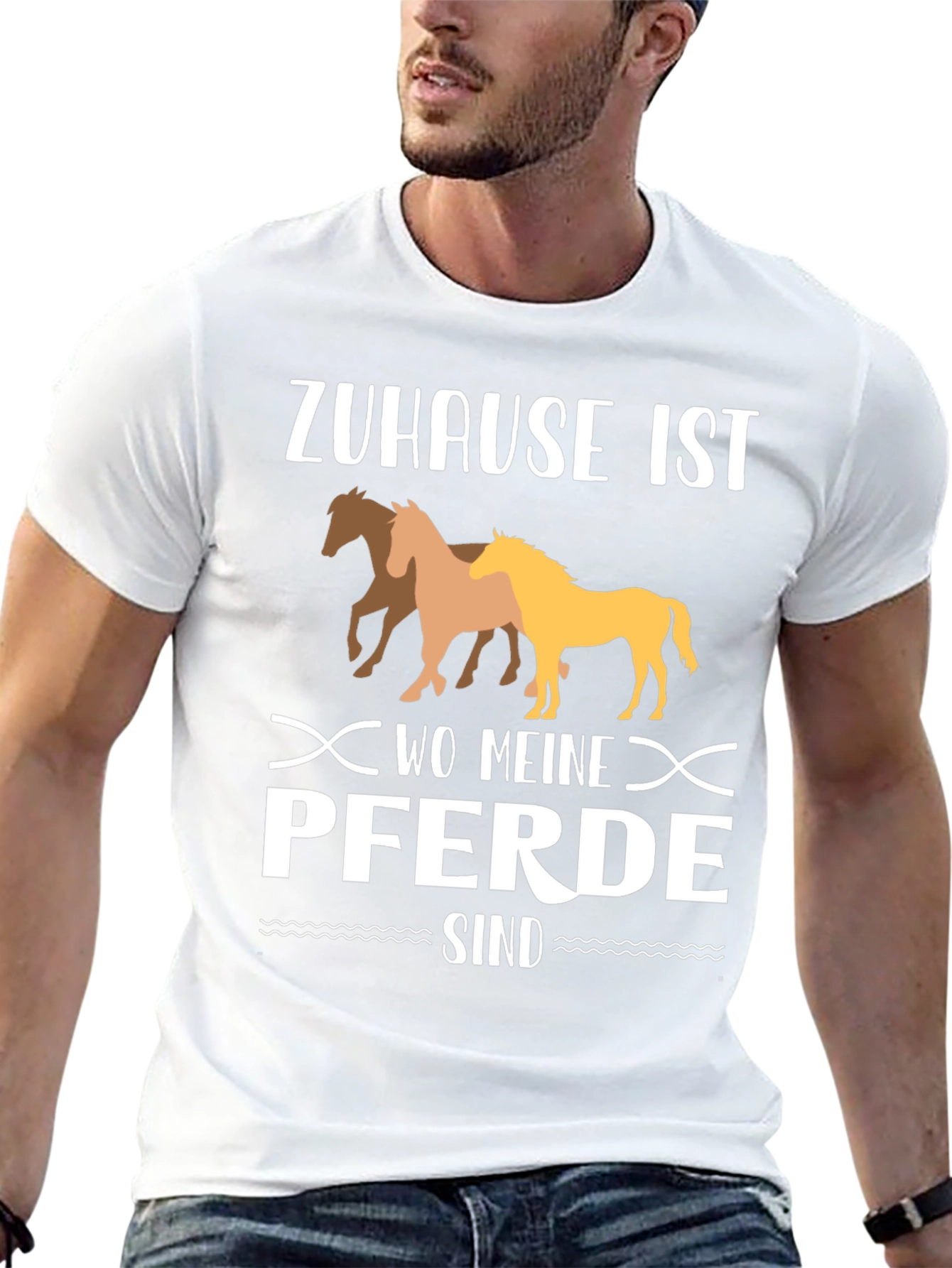 Zuhause Ist Wo Meine Pferde Sind T-Shirt