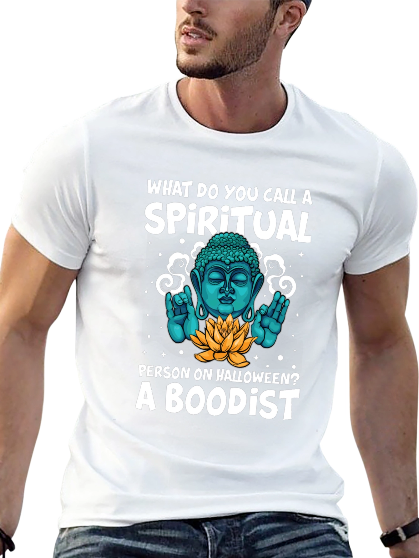 Spiritual Boodist Halloween T-Shirt