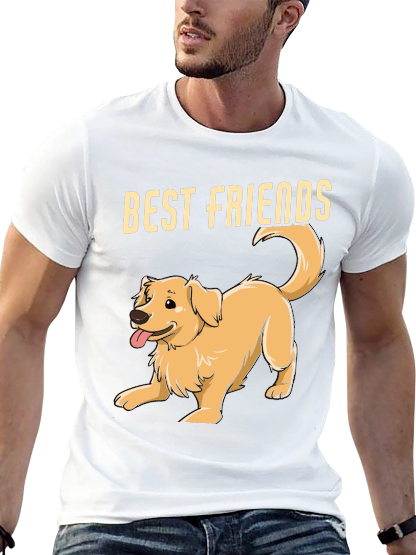 Best Friends Golden Retriever Dog T-Shirt
