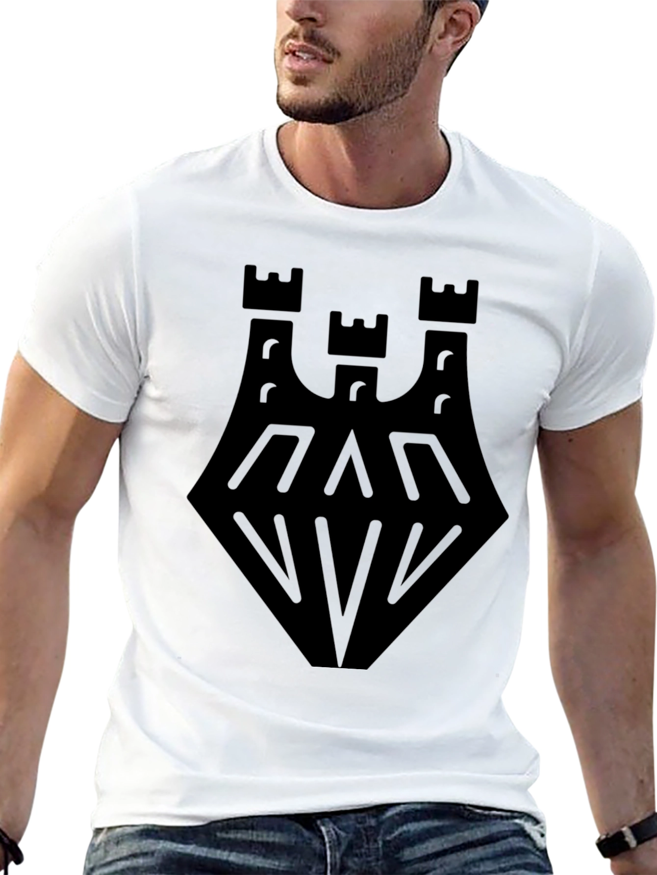 Black Castle Graphic Tee - Mens Modern Fit