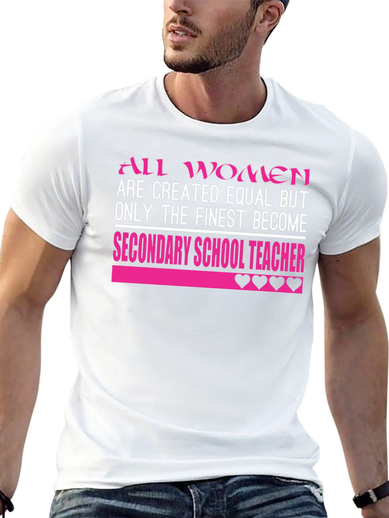 Finest Secondary School Teacher Womens T-Shirt