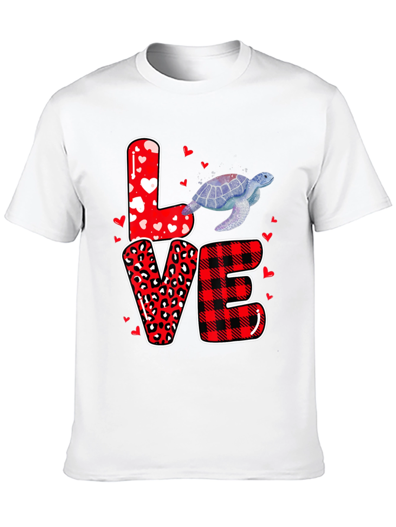 LOVE Turtle Graphic Tee Shirt