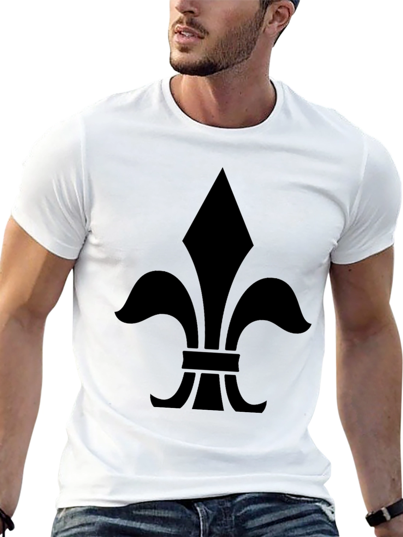 Fleur-de-lis Graphic Black T-Shirt
