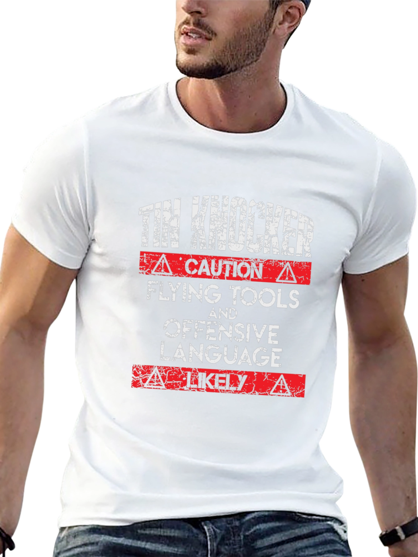 Tin Knocker Caution T-Shirt