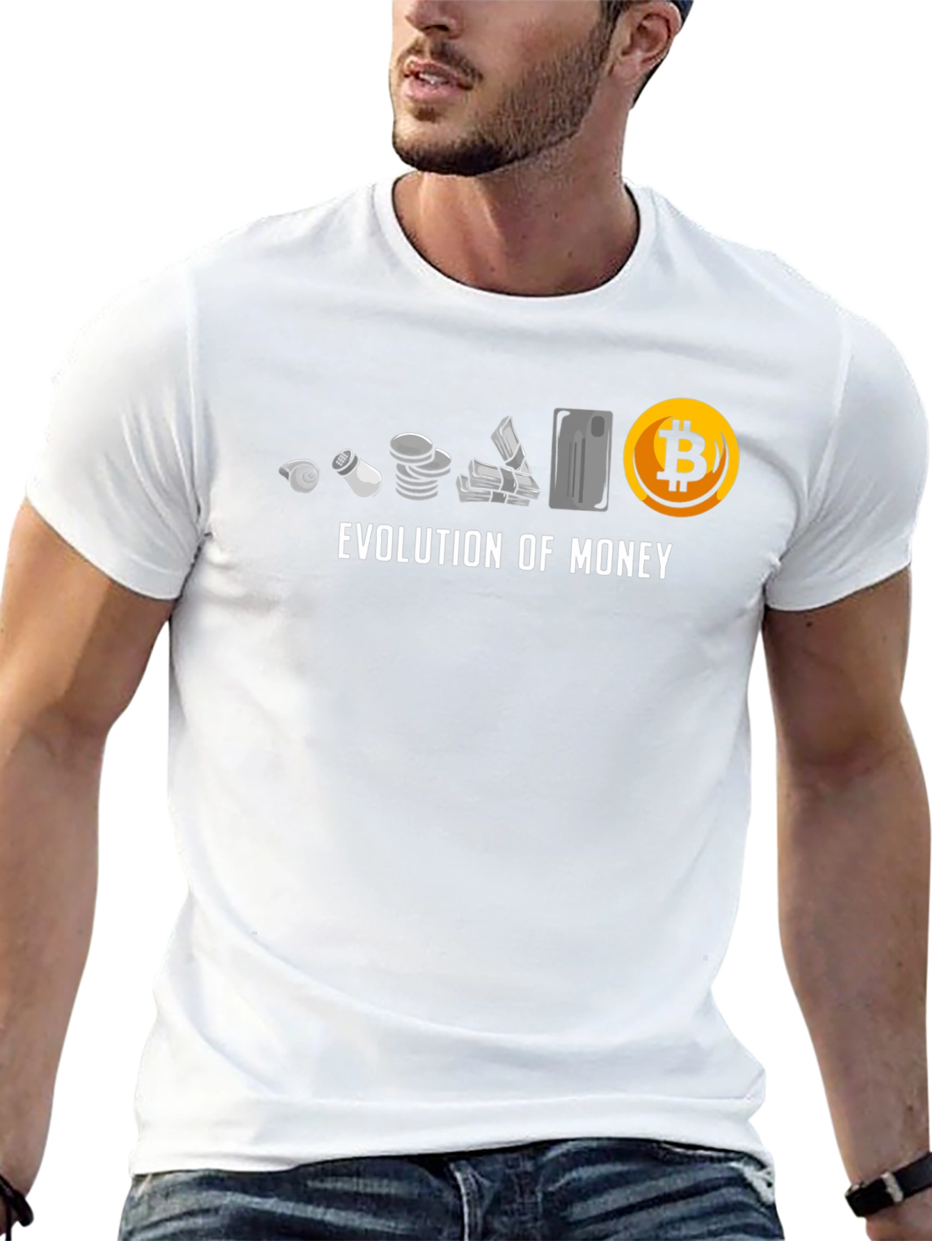 Evolution of Money Bitcoin T-Shirt