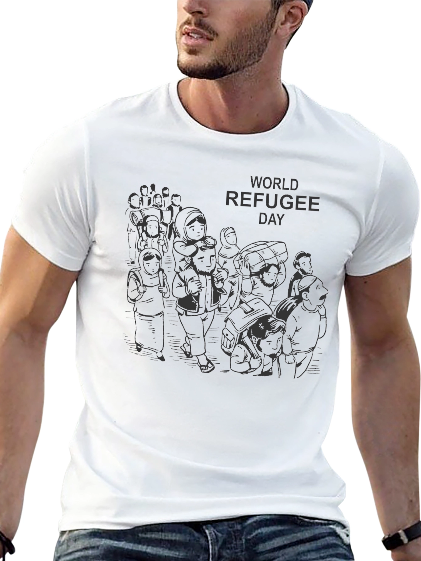 World Refugee Day Graphic Tee - Black