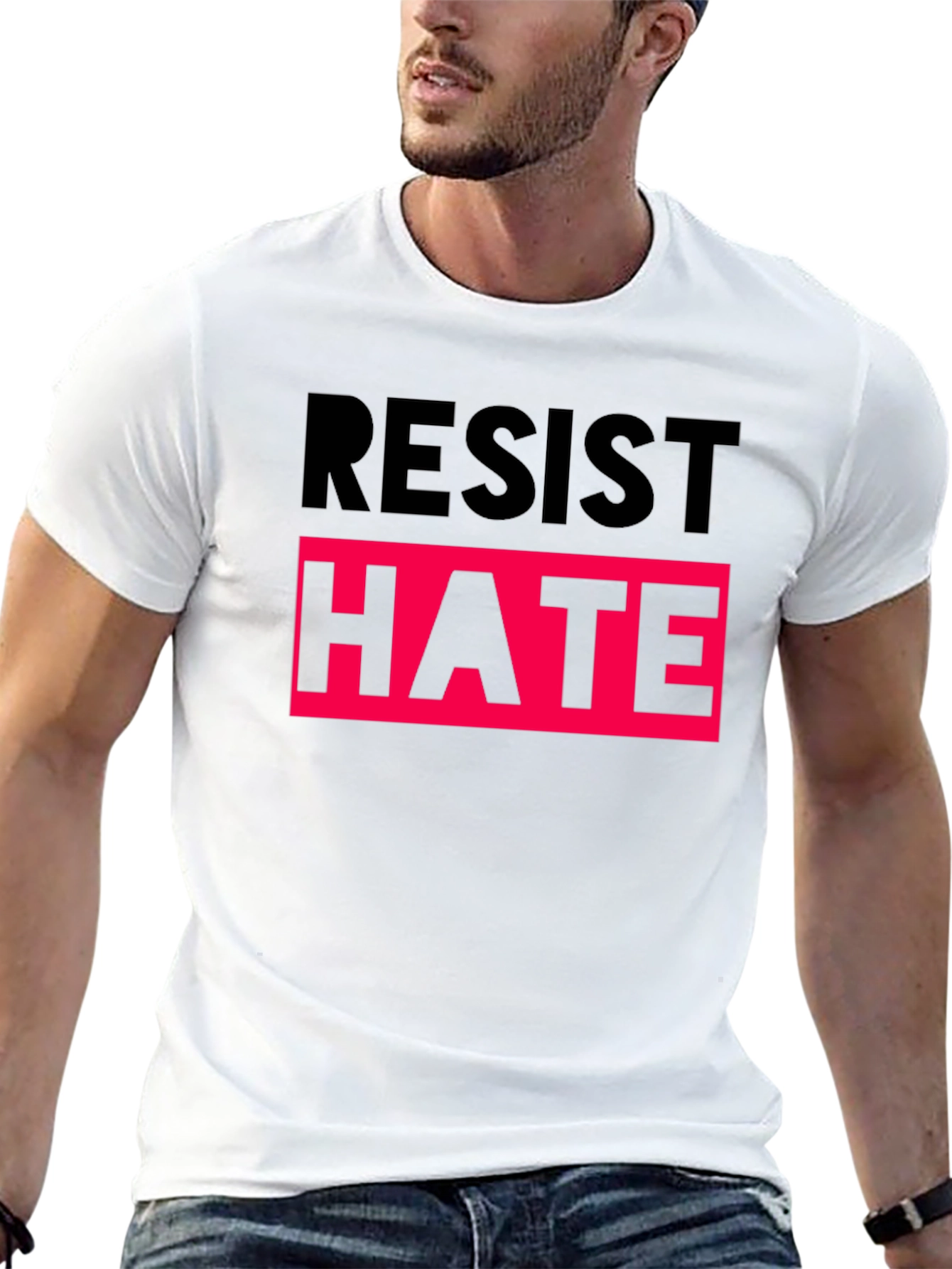 Resist Hate T-Shirt - Black Activism Tee