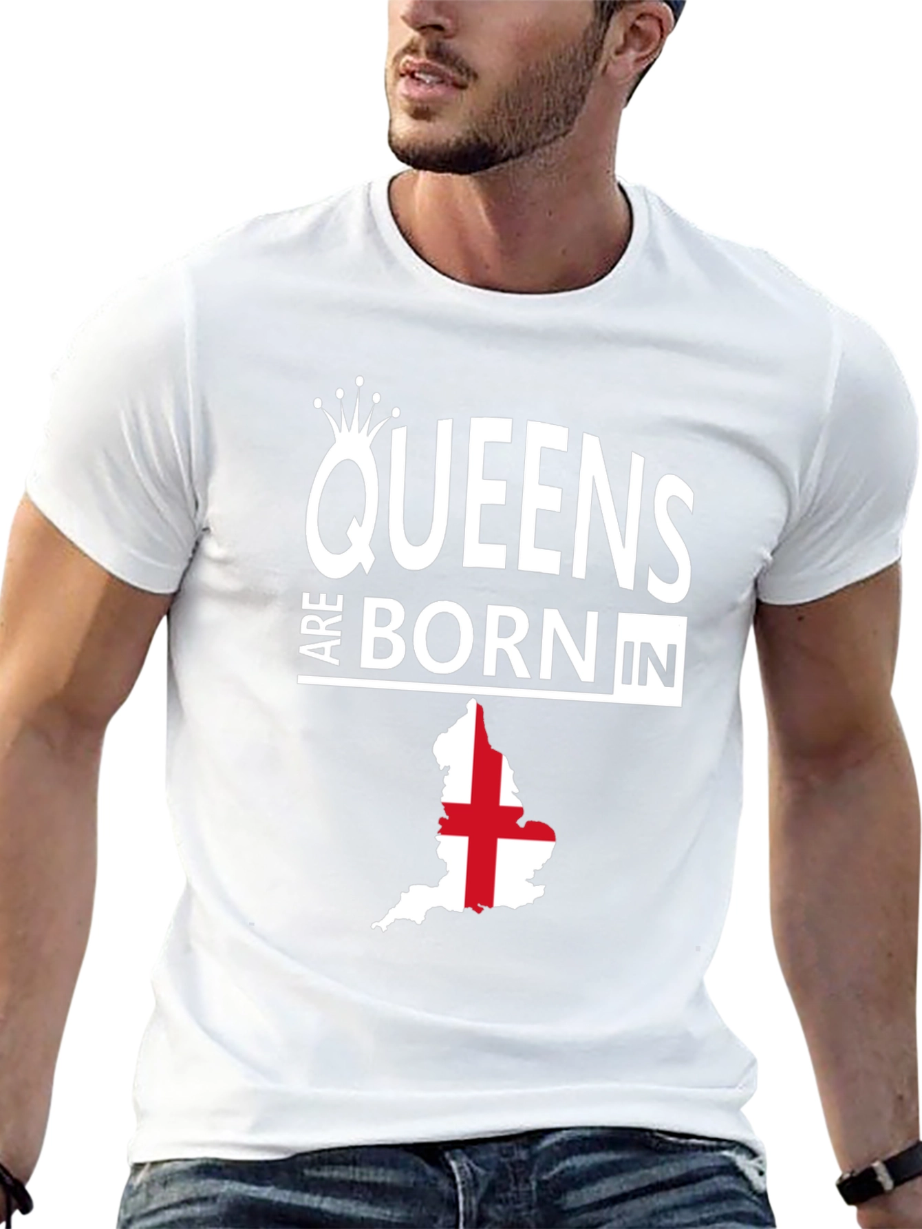 Queens Are Born in England T-Shirt