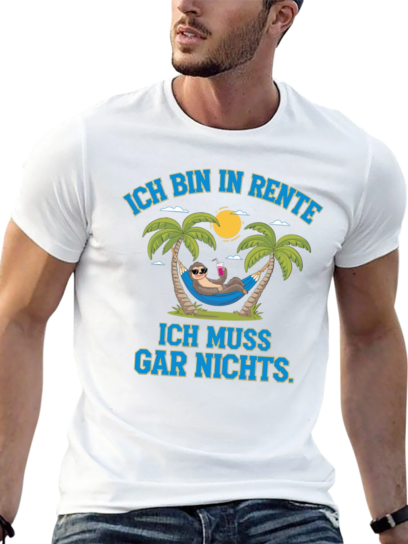 Funny Retirement Sloth Graphic T-Shirt