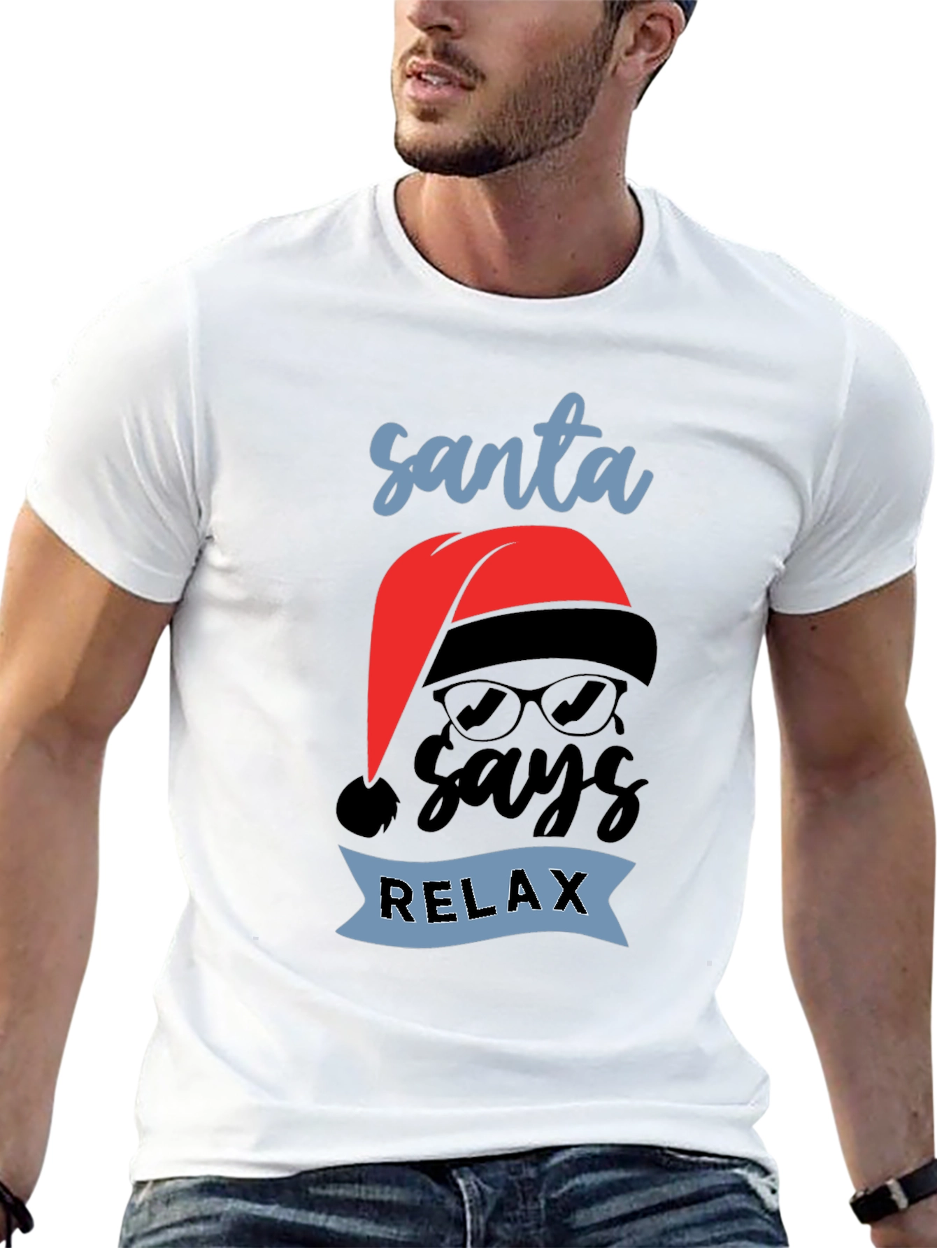 Santa Says Relax T-Shirt - Holiday Chill
