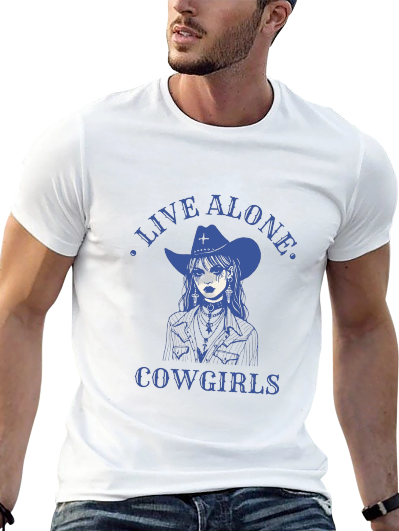 Live Alone Cowgirls Graphic Tee