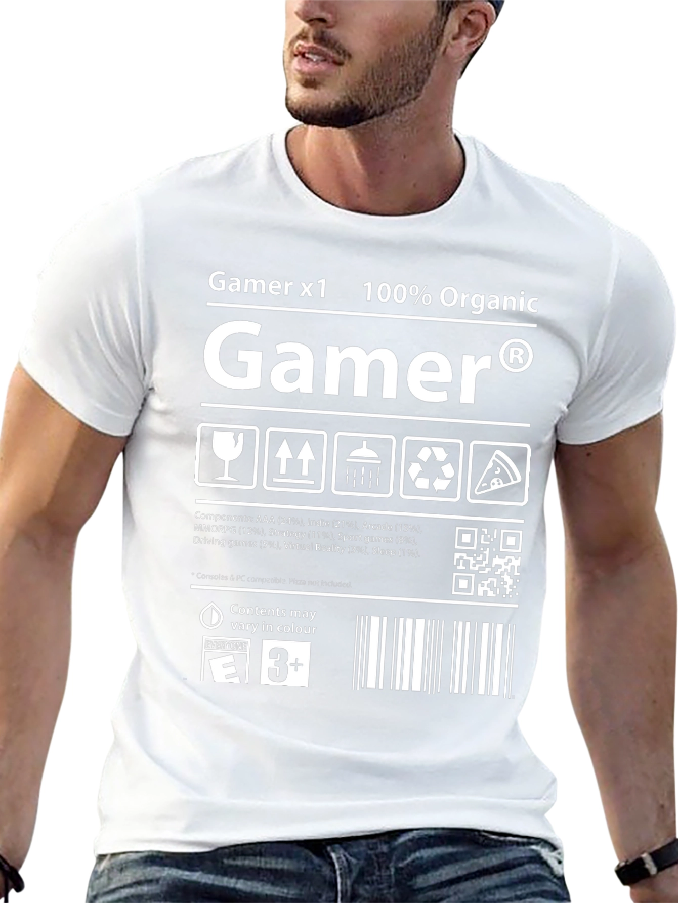 Gamer Organic Cotton Graphic T-Shirt