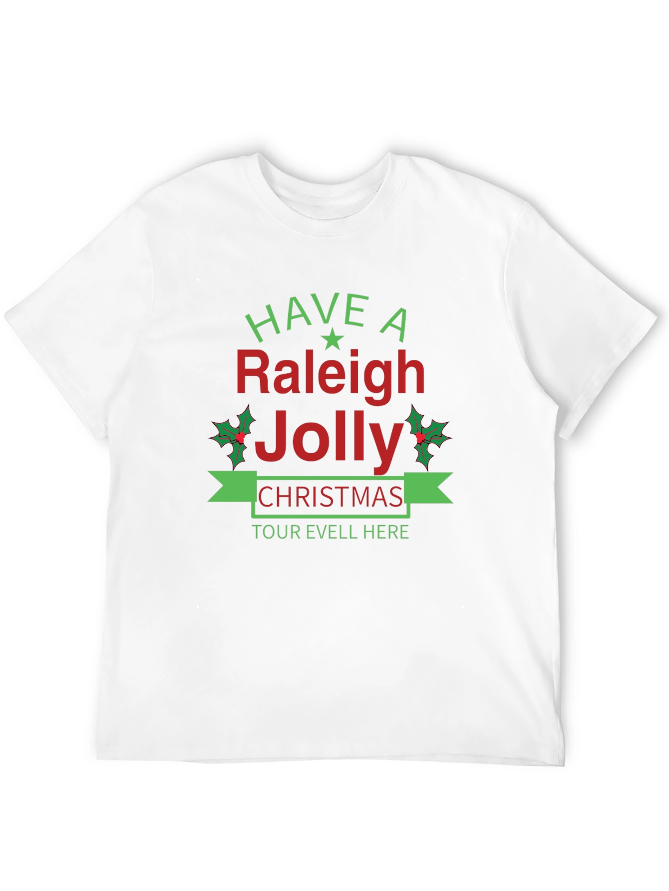 Raleigh Jolly Christmas Graphic T-Shirt