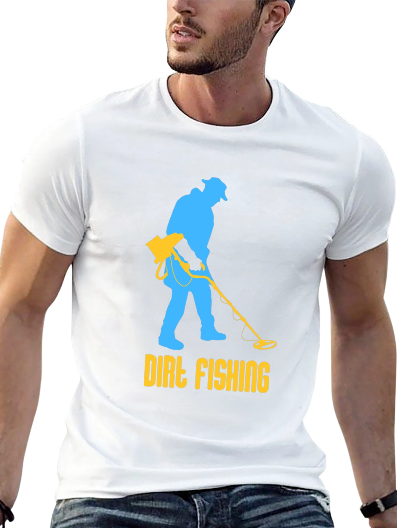 Dirt Fishing T-Shirt - Metal Detecting Humor