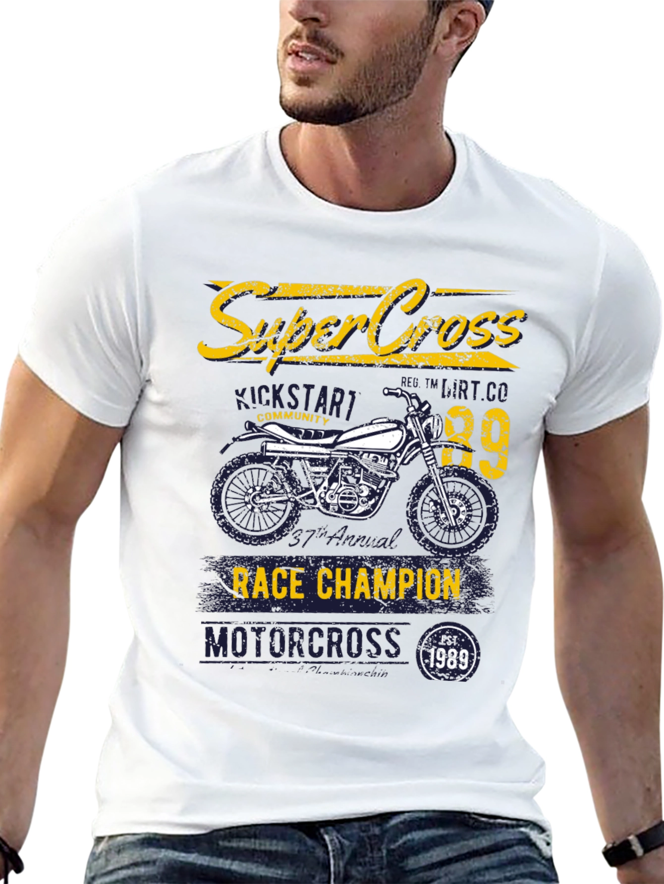 Super Cross Motocross Graphic T-Shirt