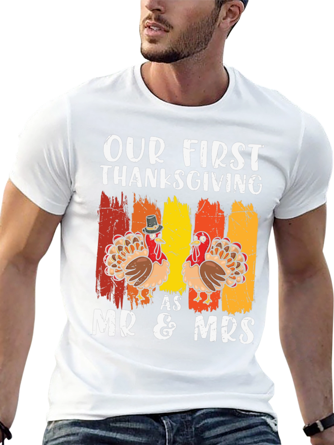 Our First Thanksgiving Mr & Mrs T-Shirt