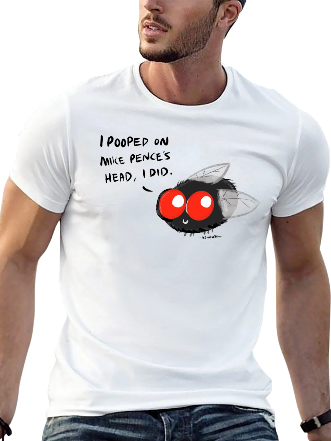 I Pooped on Mike Pences Head! Black T-Shirt