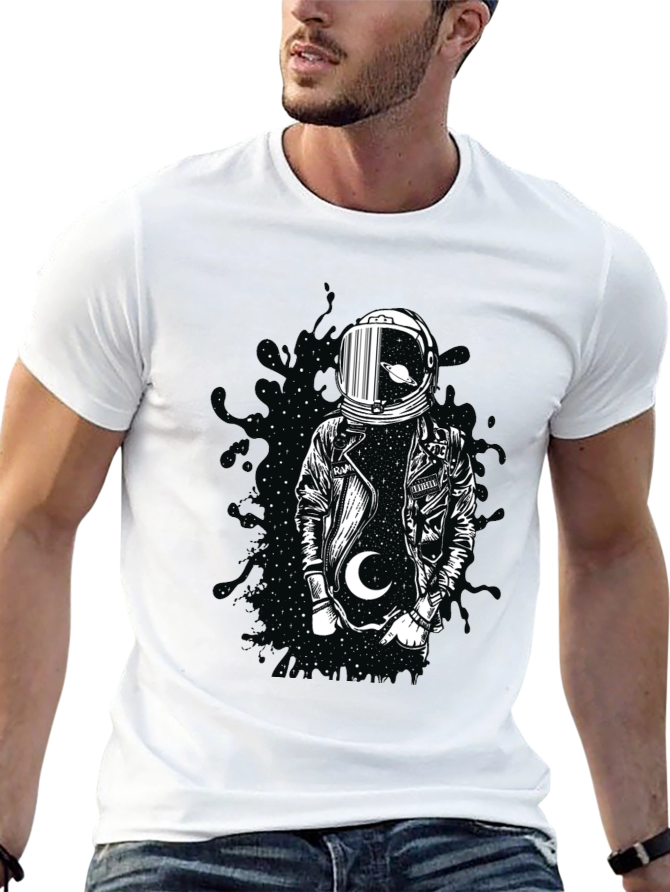 Astronaut Graphic Tee - Space Explorer Style