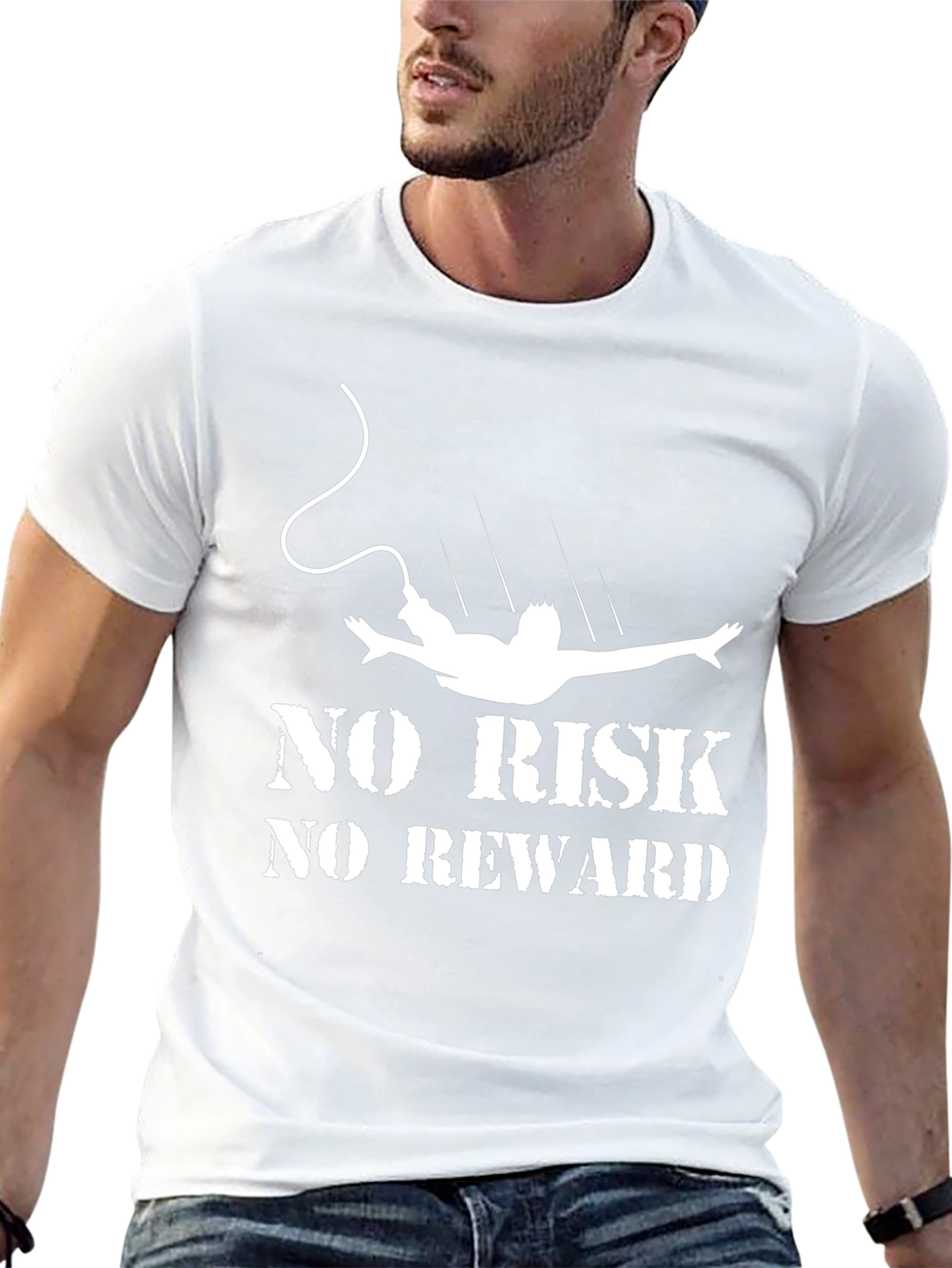 No Risk No Reward Bungee Jumping T-Shirt
