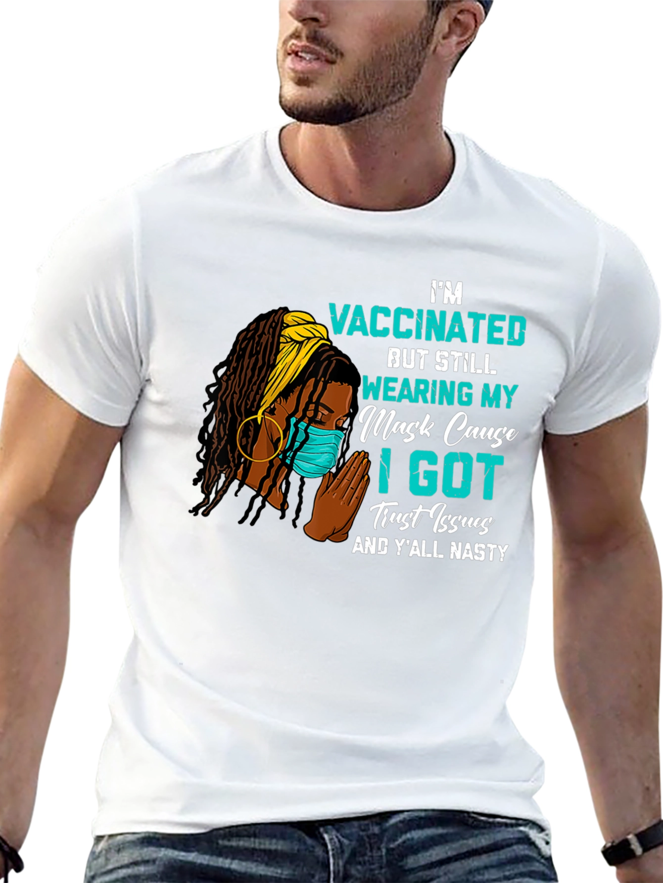Vaccinated Trust Issues Graphic Tee
