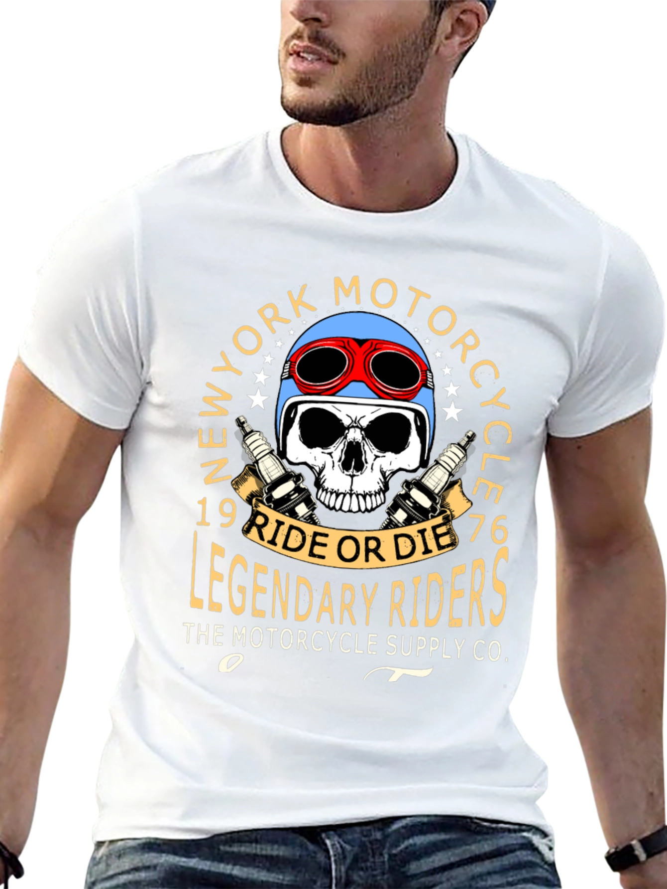 New York Motorcycle Legendary Rider Graphic Tee