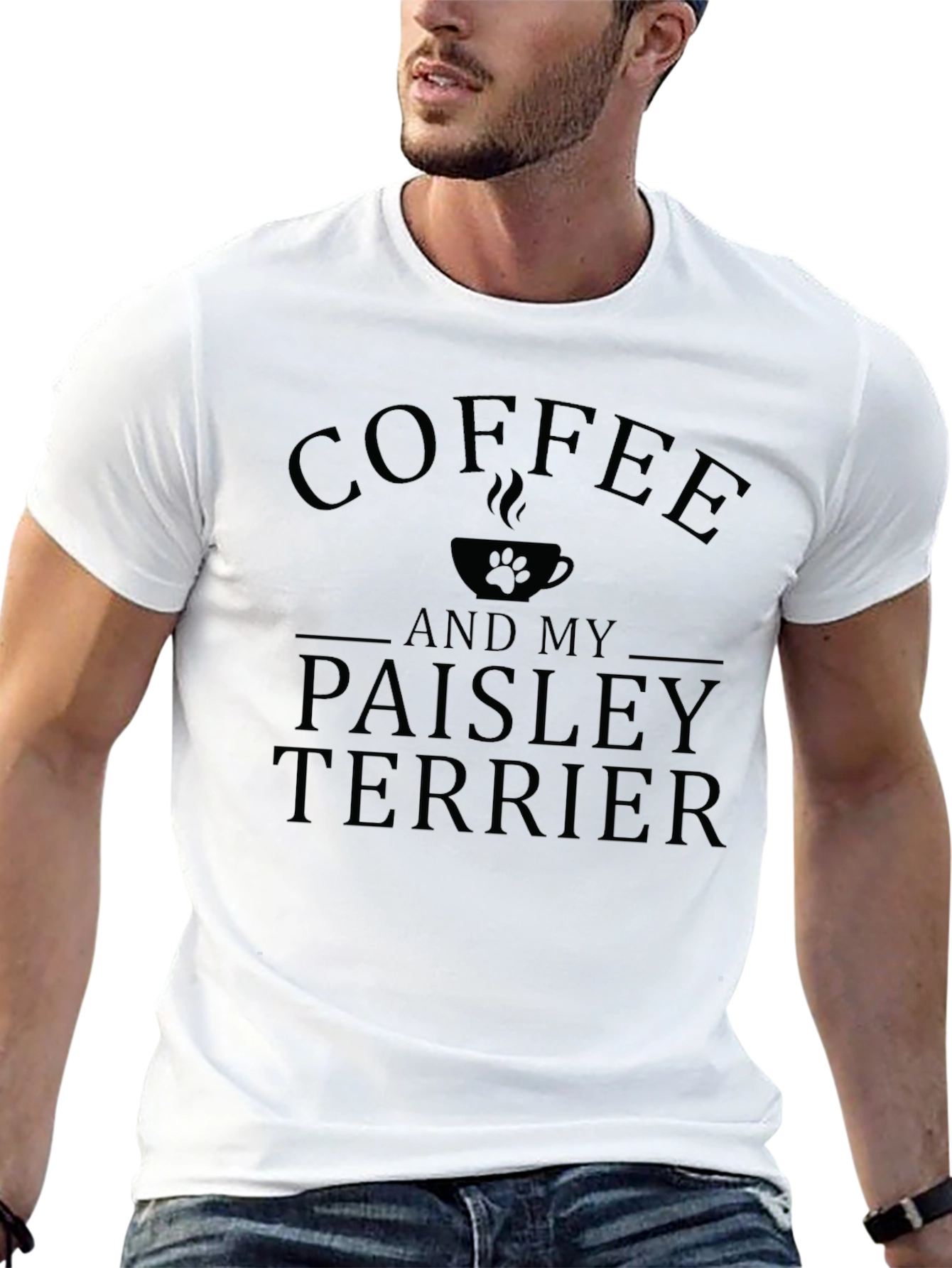 Coffee and My Paisley Terrier T-Shirt