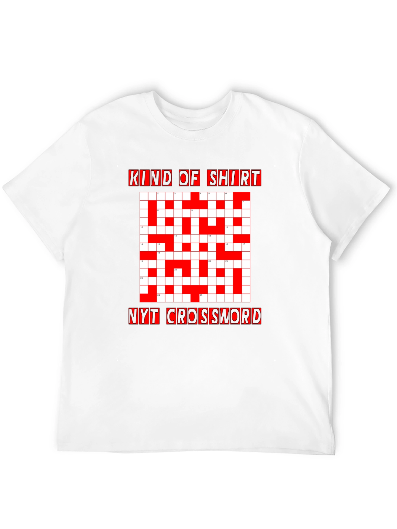 Kind of Shirt NYT Crossword Black Tee