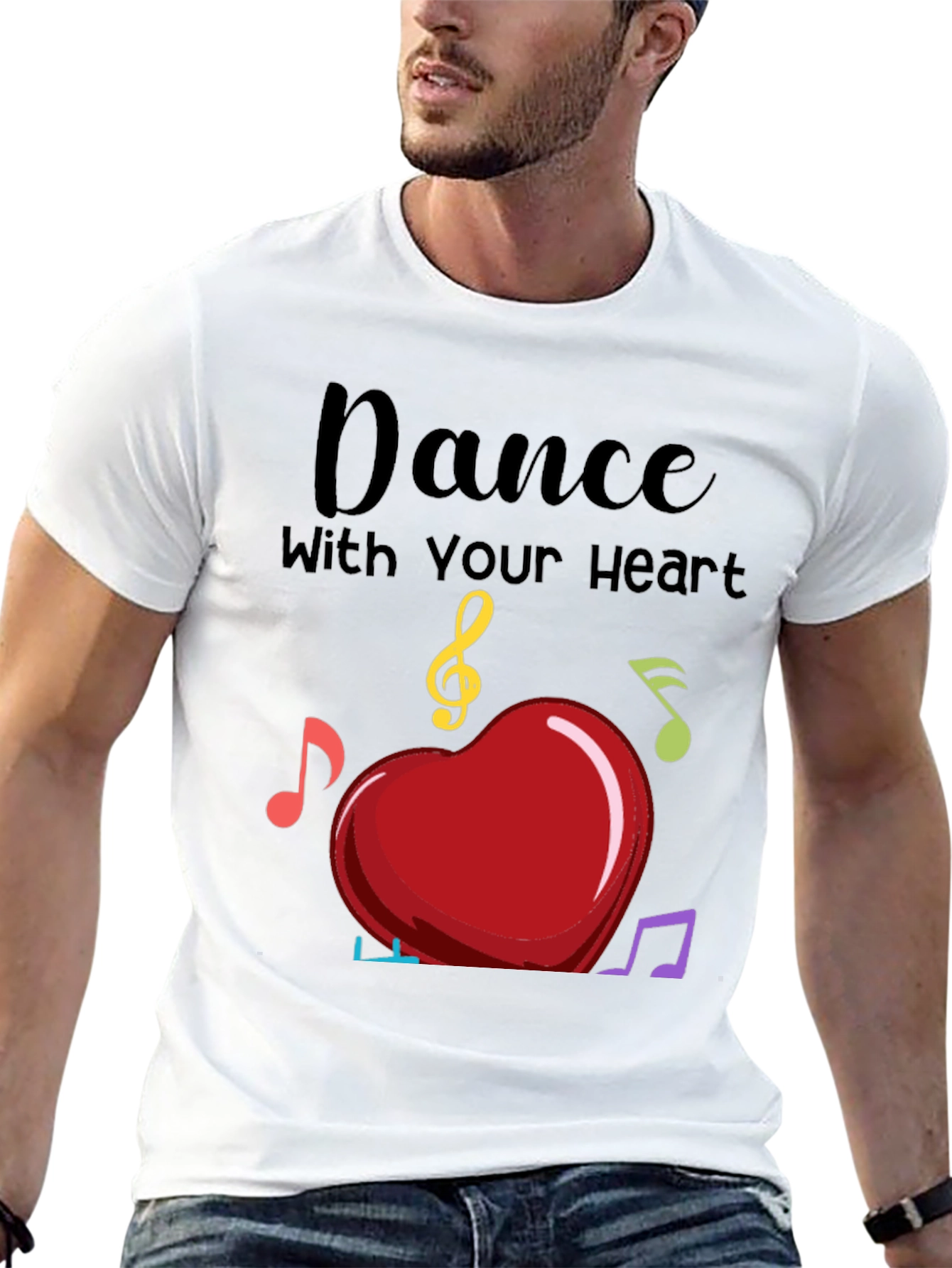 Dance with Your Heart T-Shirt - Musical Heart Tee