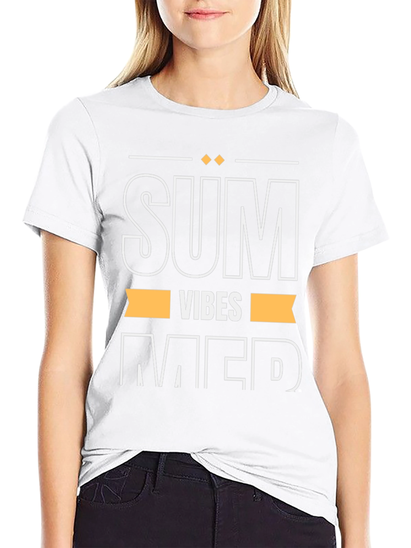 Summer Vibes Graphic Tee - Black