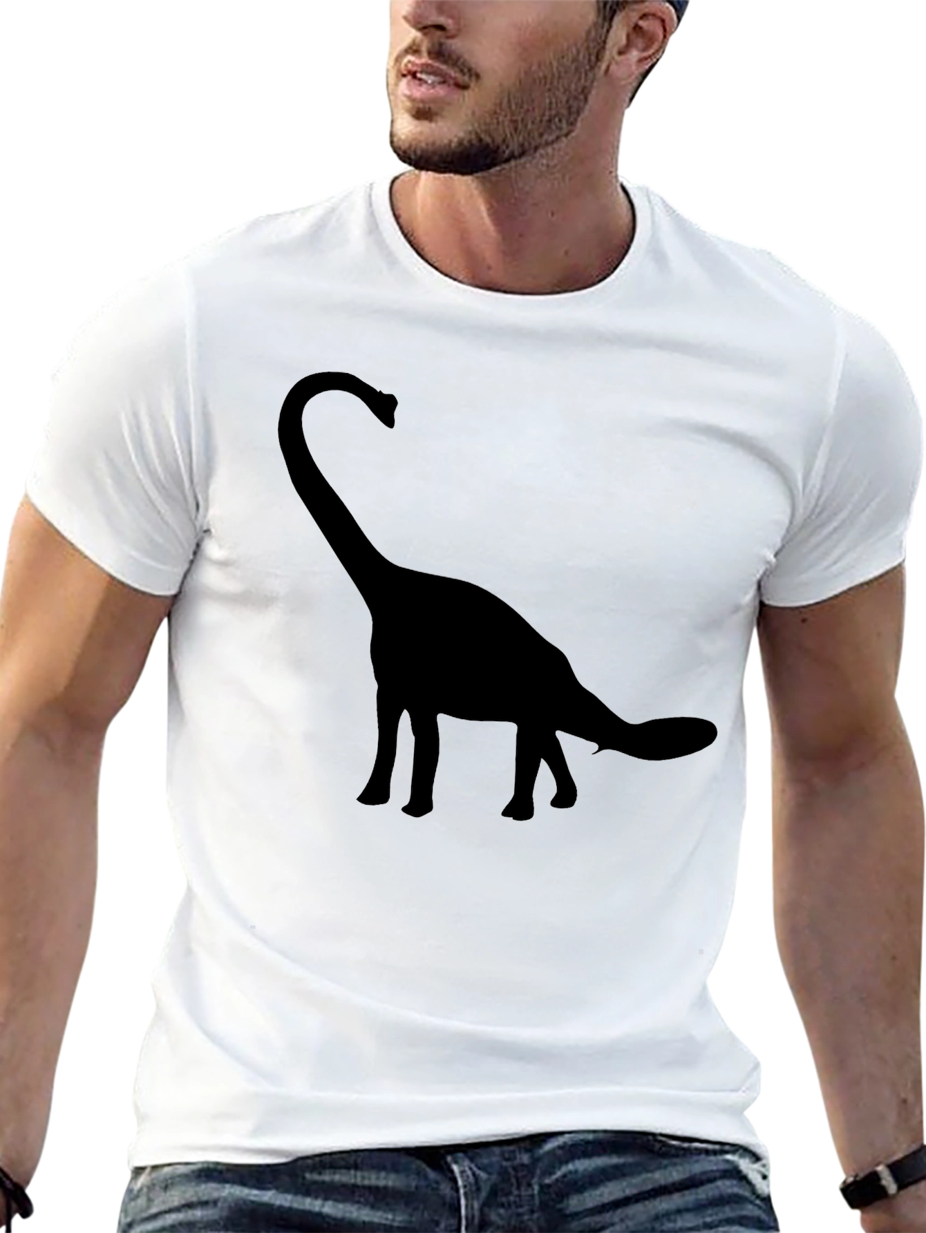 Brontosaurus Black T-Shirt