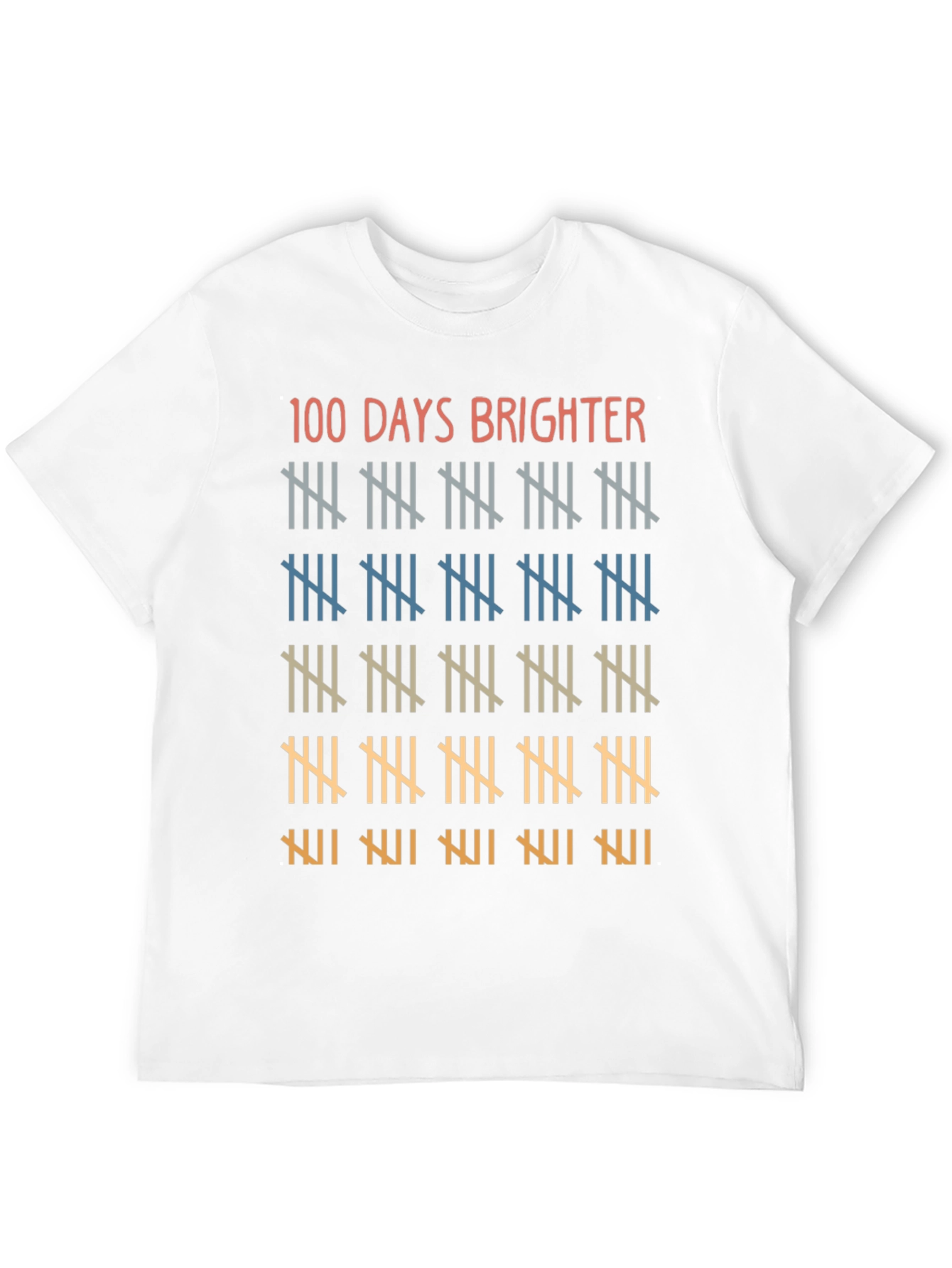 100 Days Brighter T-Shirt Teacher School Tee